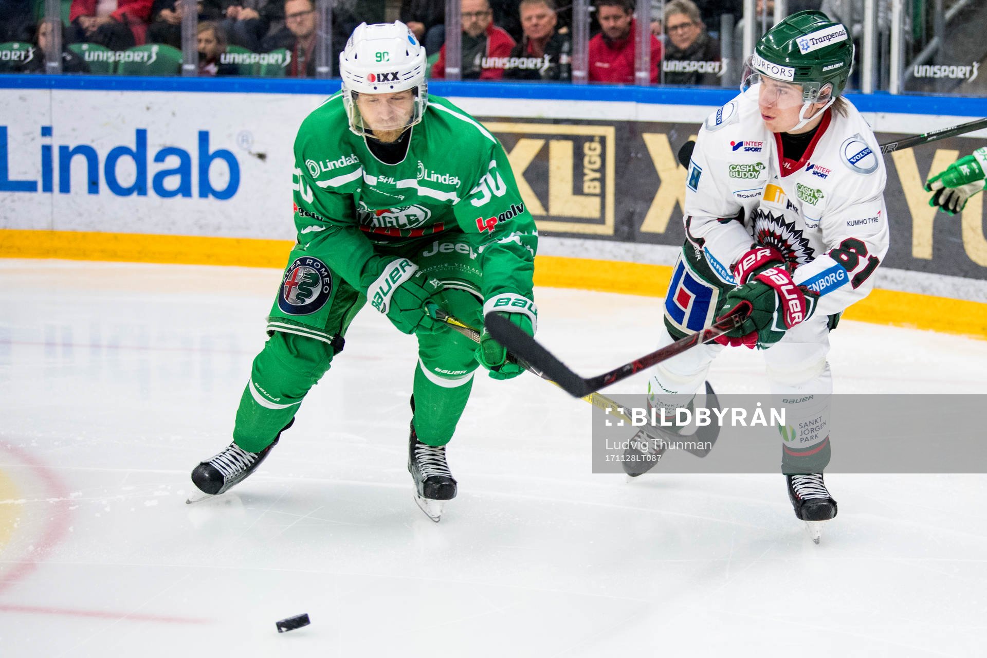 Rögles Ted Brithén och Frölundas Lias Andersson