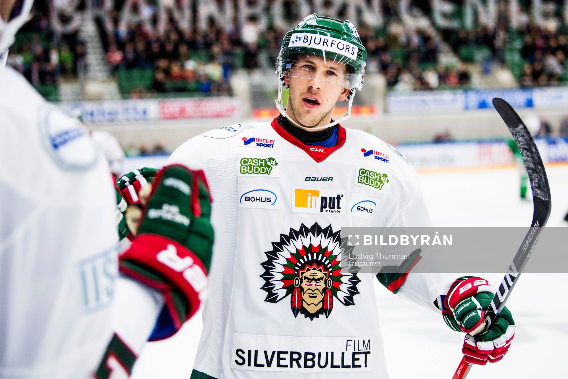Frölundas Matt Donovan jublar