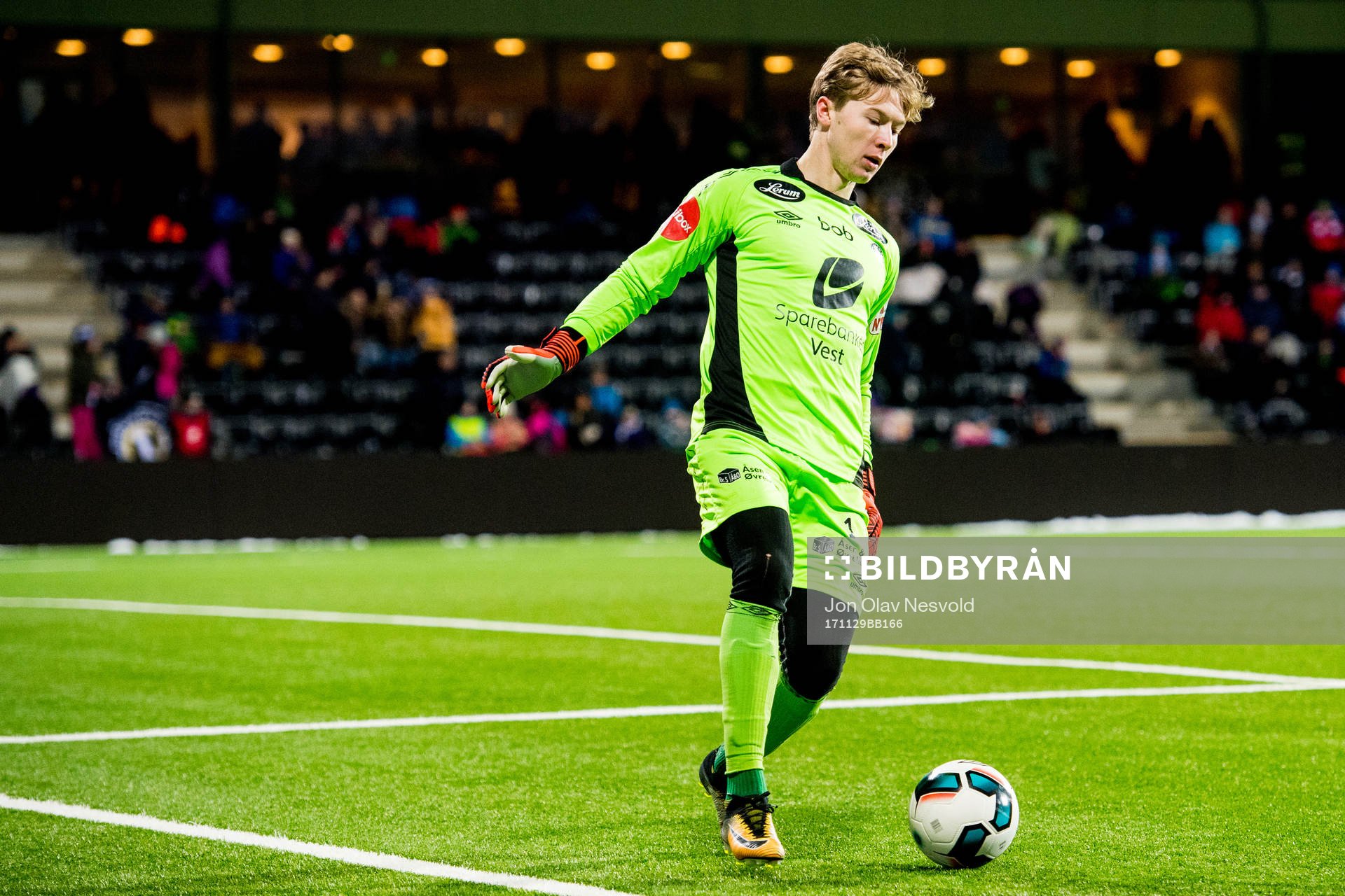 Goalkeeper Mathias Dyngeland of Sogndal