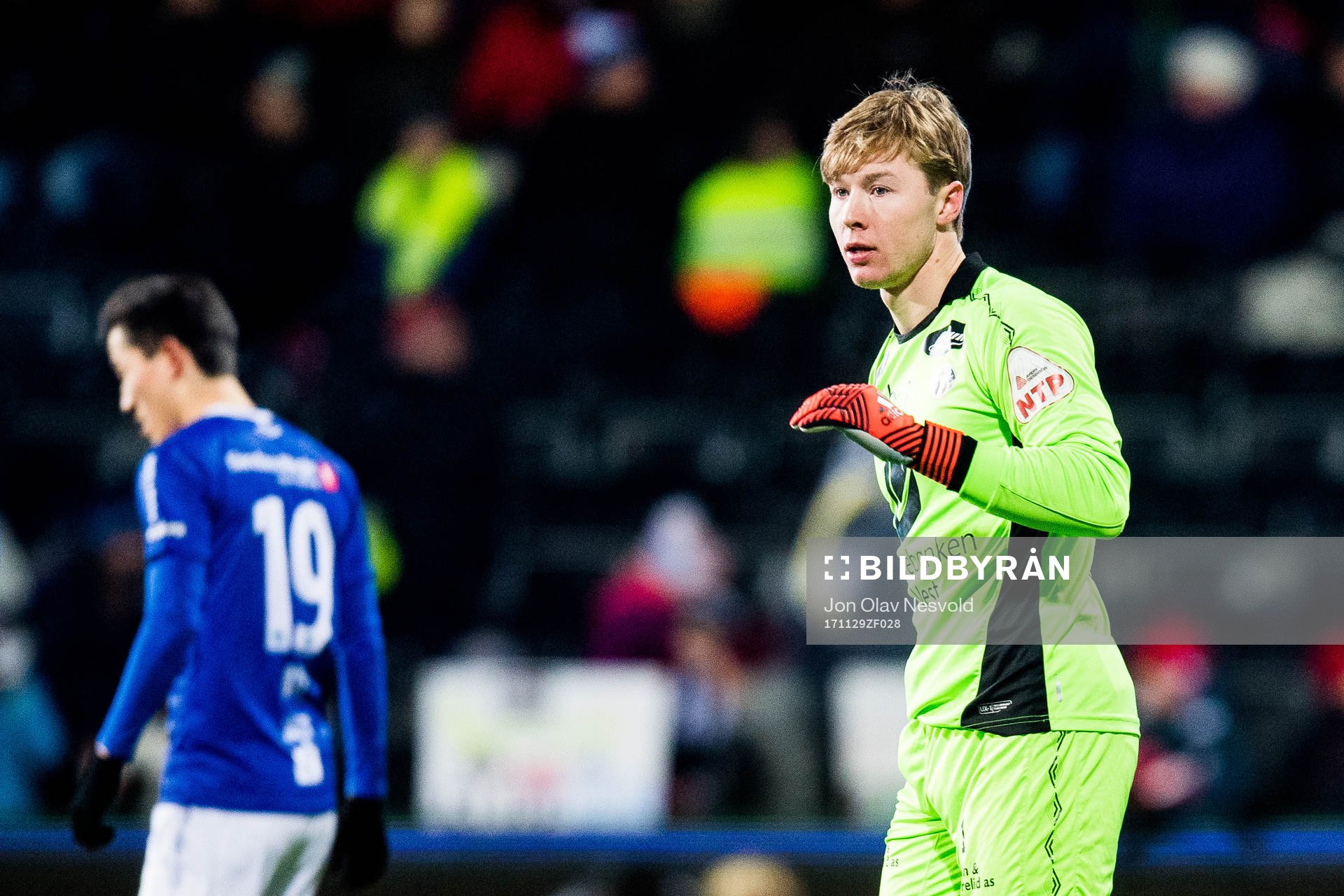 Goalkeeper Mathias Dyngeland of Sogndal