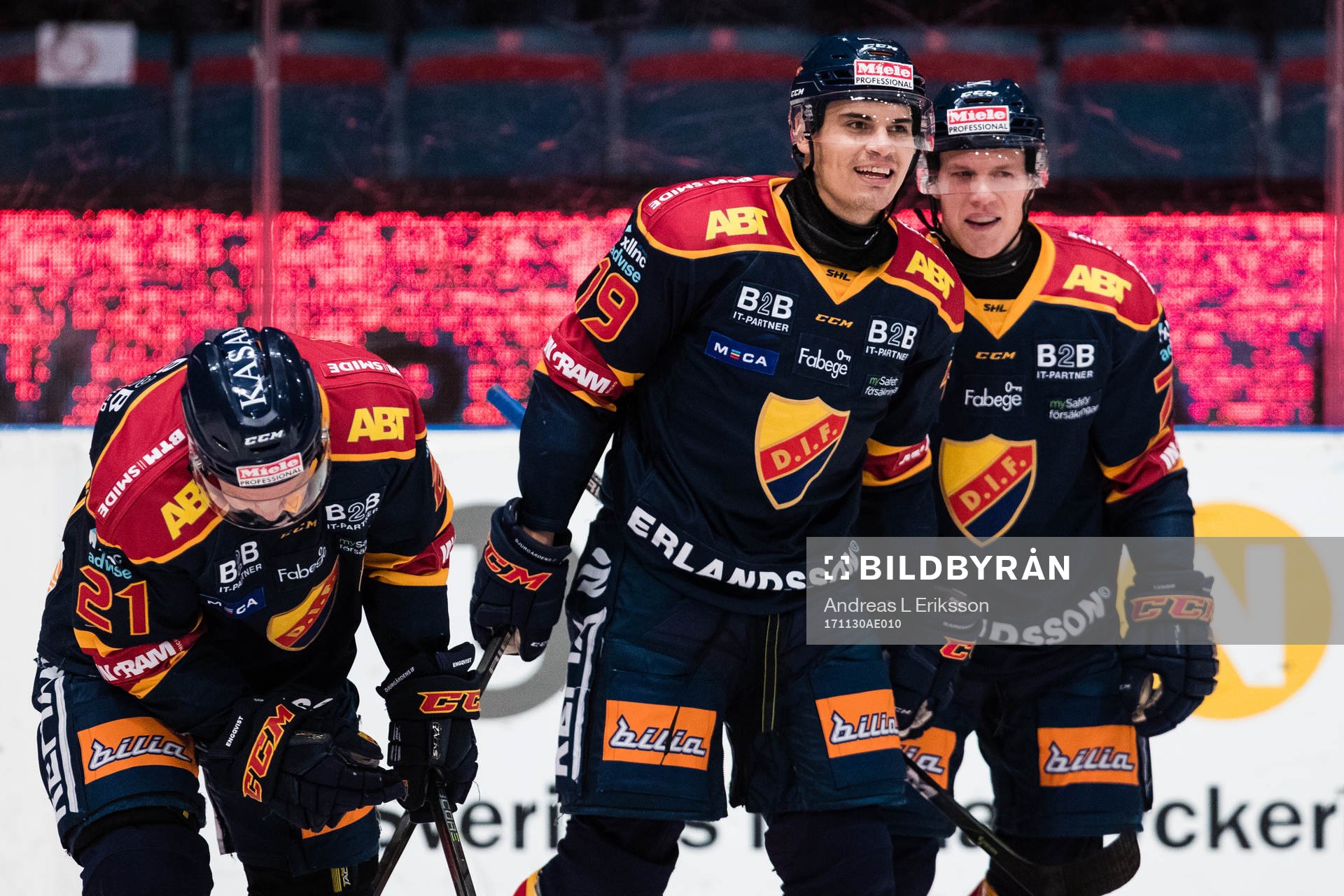 Djurgårdens Andreas Engqvist och Patrik Lundh jublar