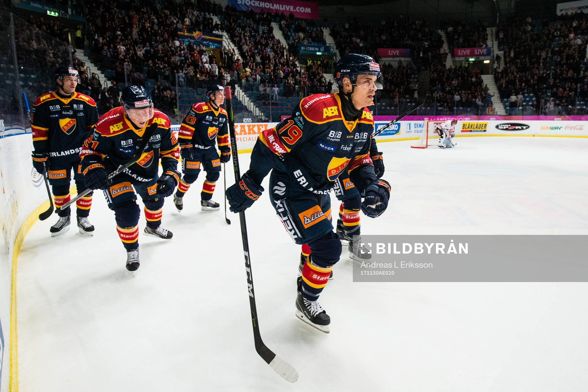 Djurgårdens Rene Bourque jublar