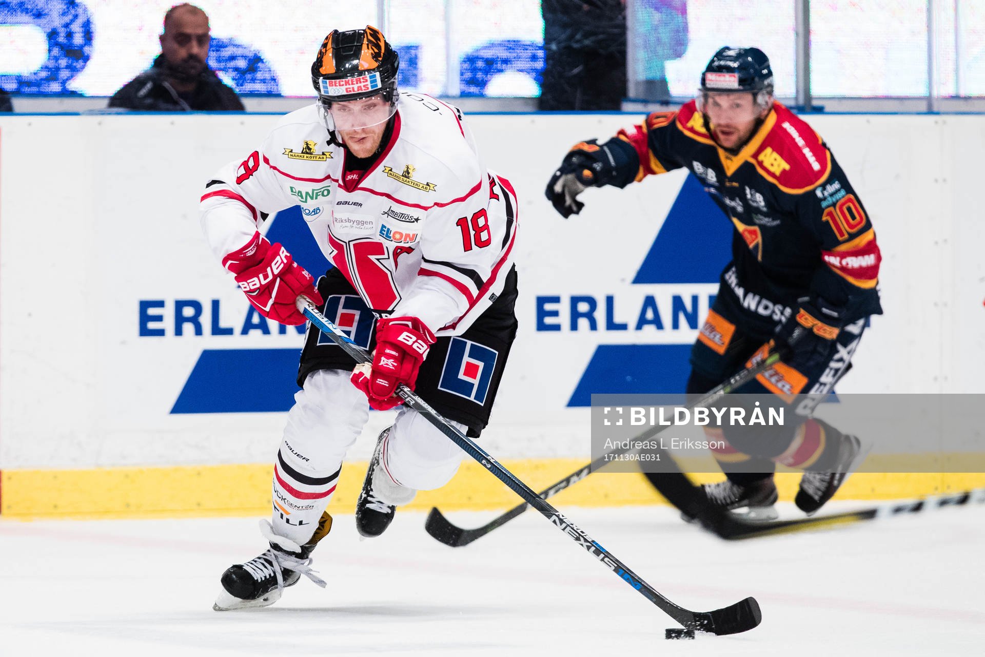 Örebros Joakim Andersson och Djurgårdens Niclas Bergfors