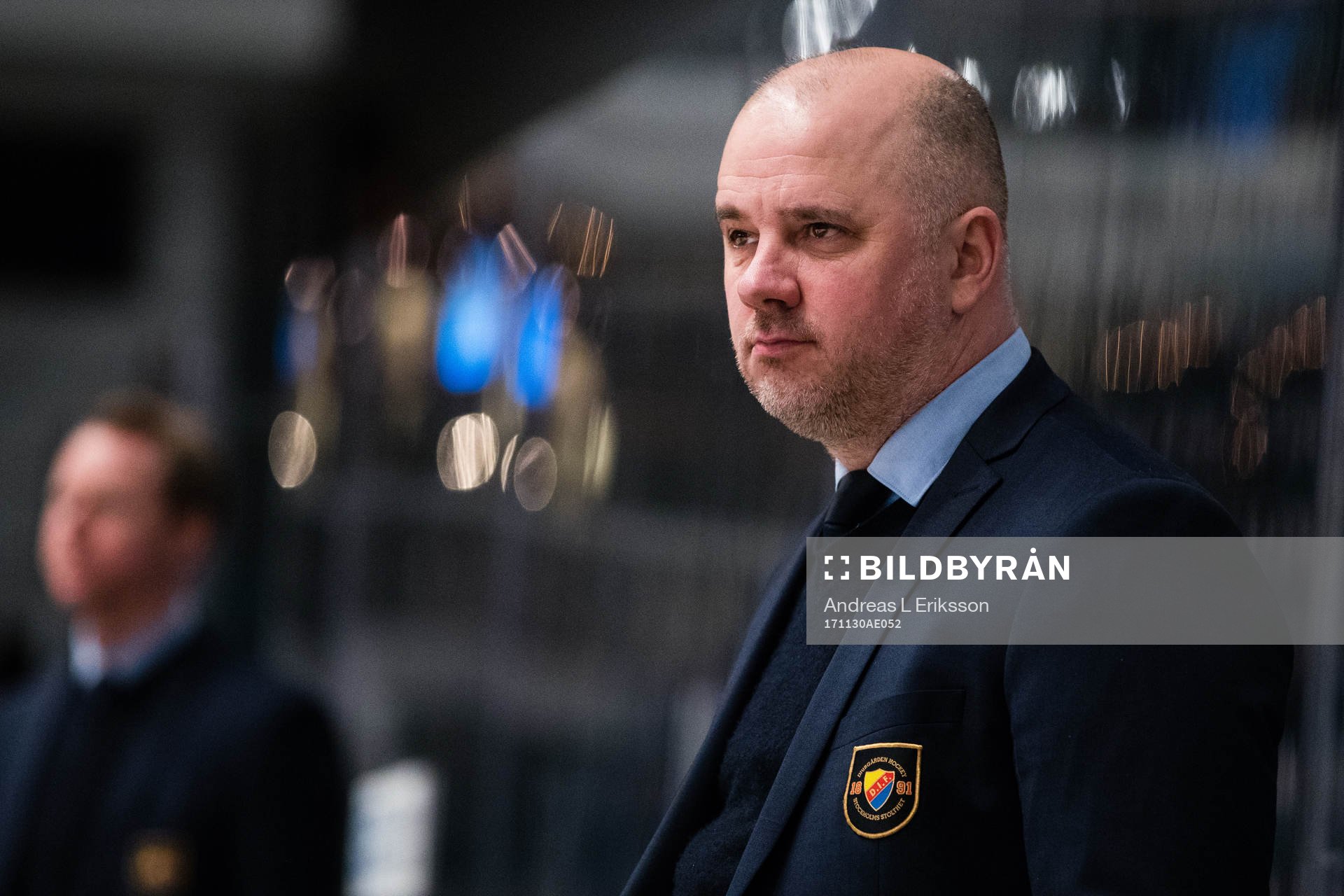 Djurgårdens assisterande tränare Stefan Nyman innan
