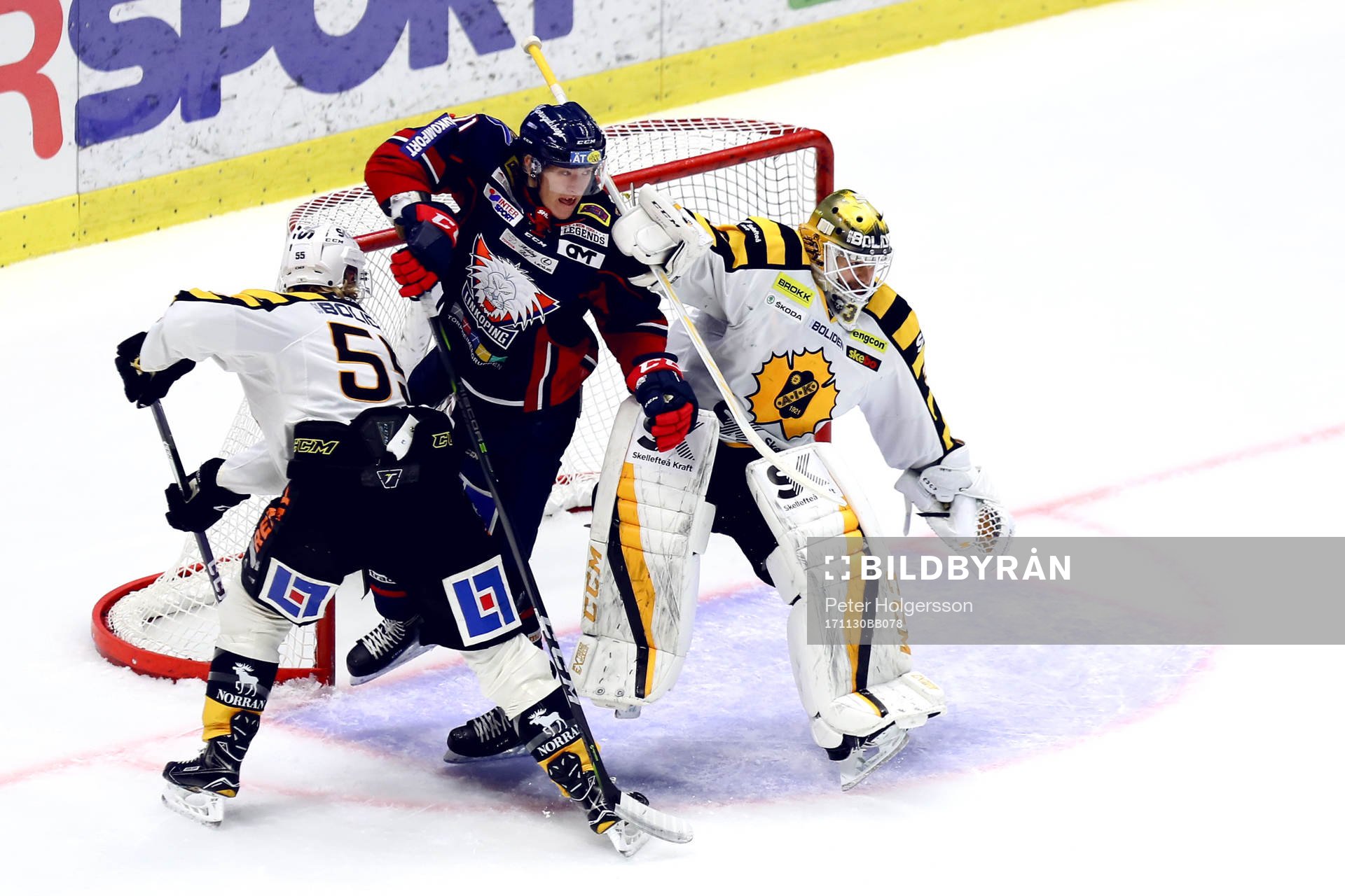 Linköpings Emil Sylvegård och Skellefteås Michael Kostka