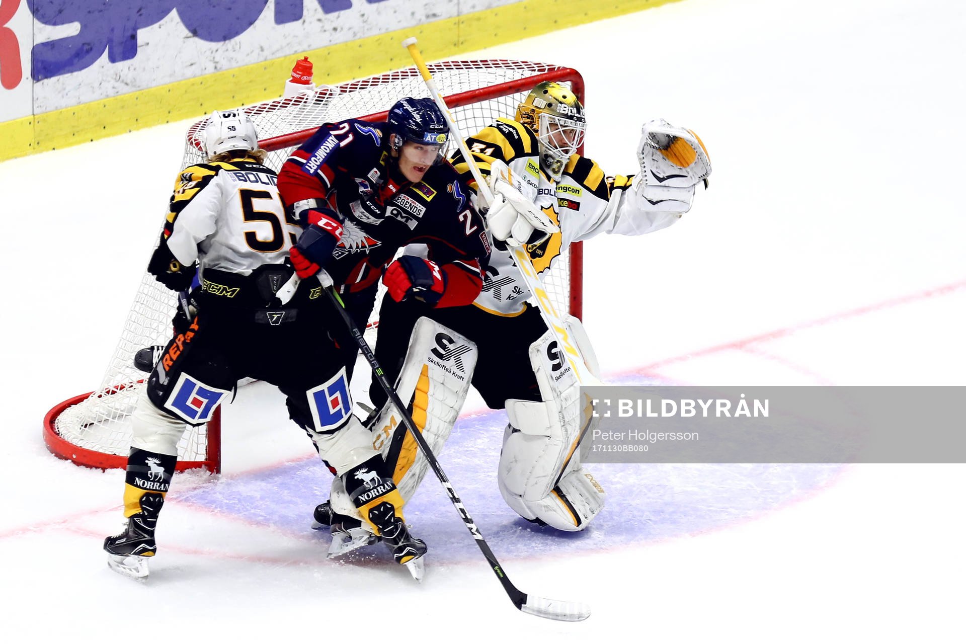 Linköpings Emil Sylvegård och Skellefteås Michael Kostka