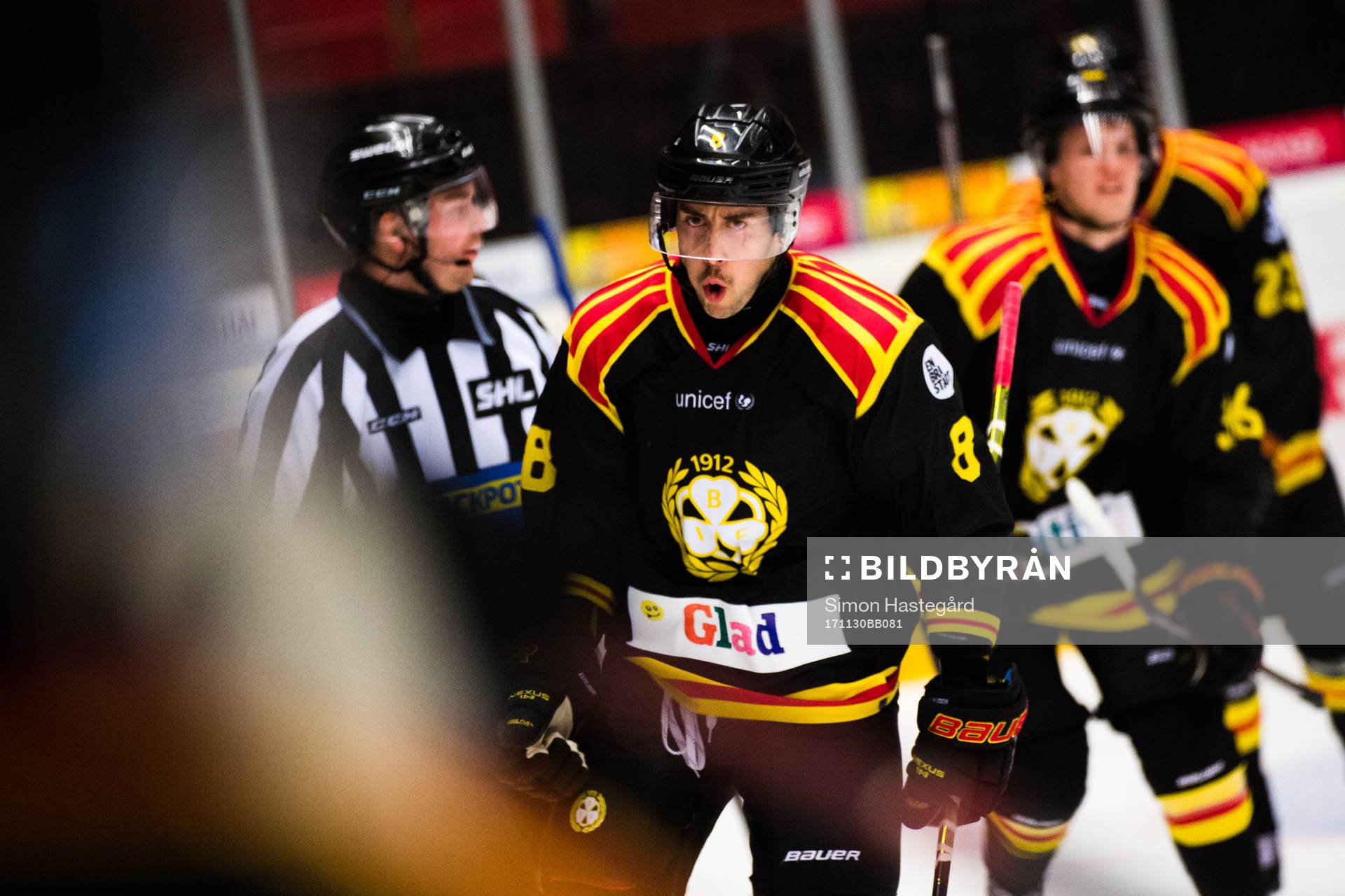 Brynäs Aaron Palushaj jublar