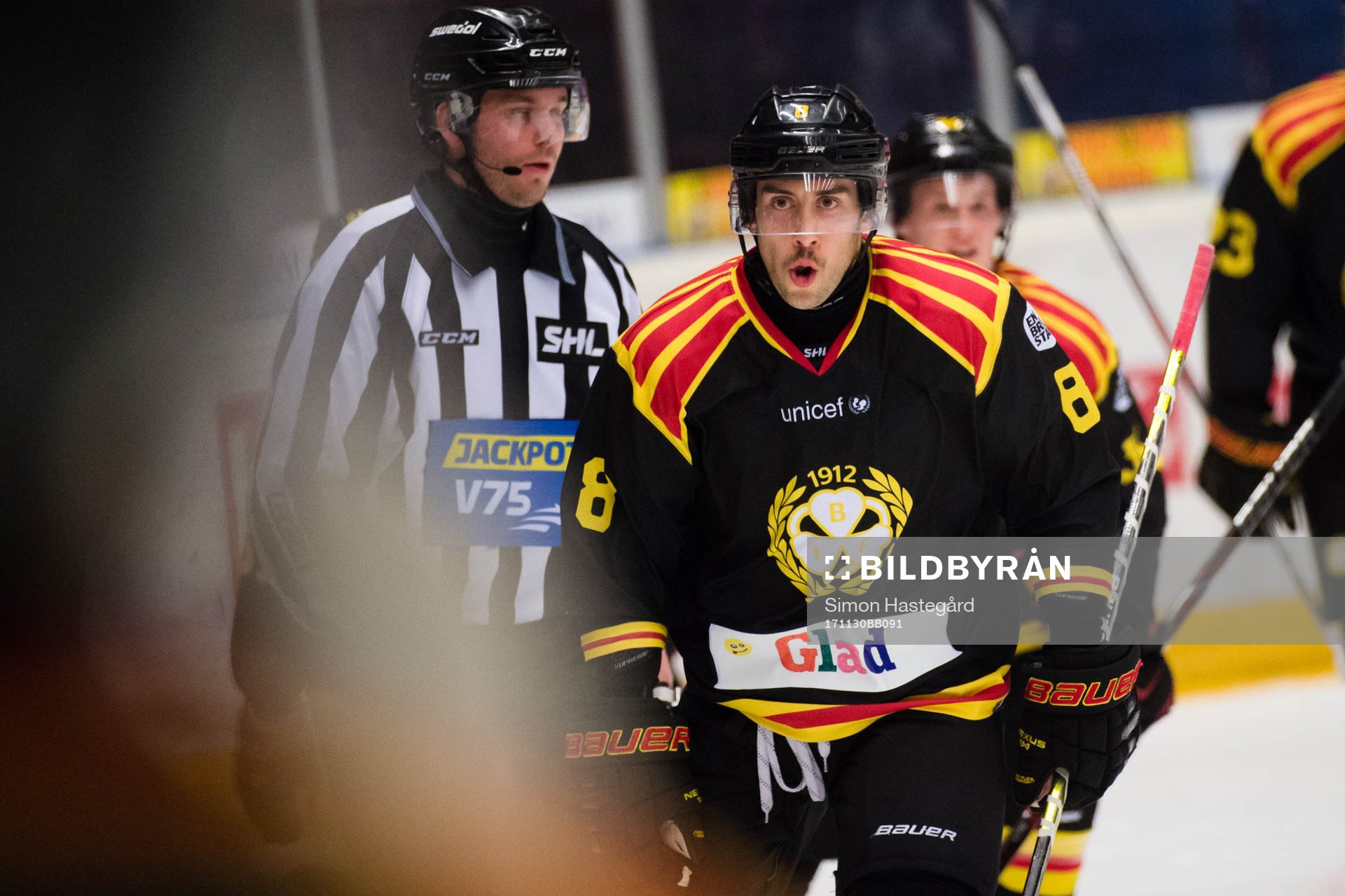 Brynäs Aaron Palushaj jublar