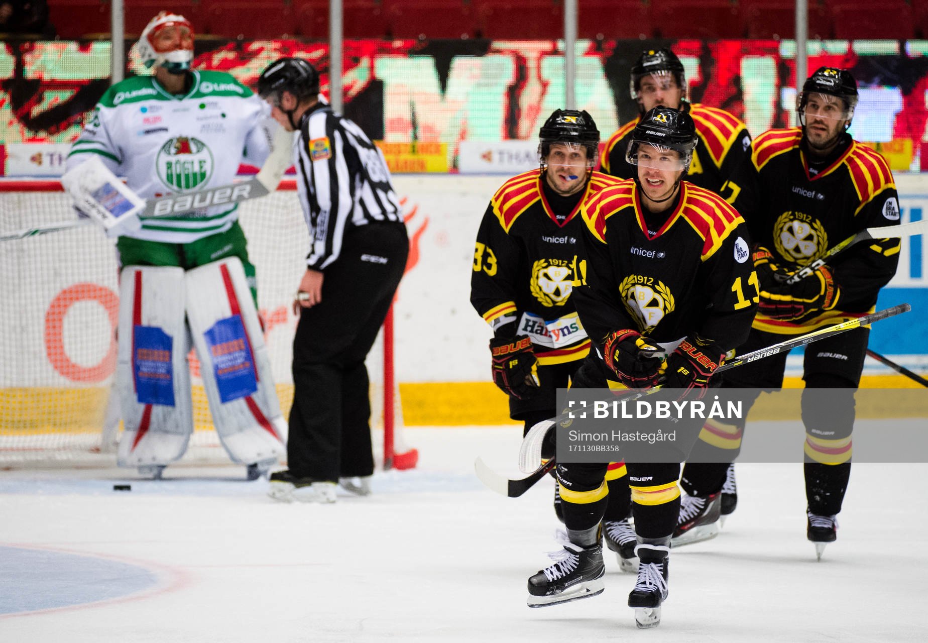 Brynäs Kevin Clark jublar