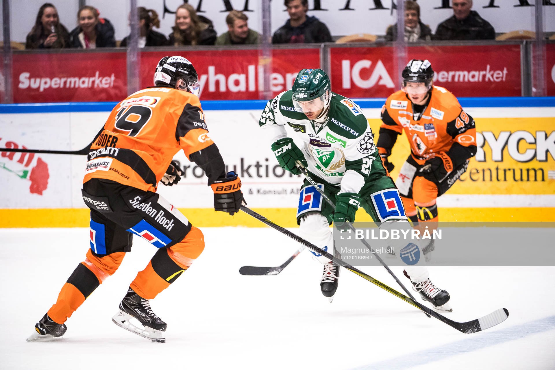 Karlskronas Kristoffer Söder  och Färjestads Martin