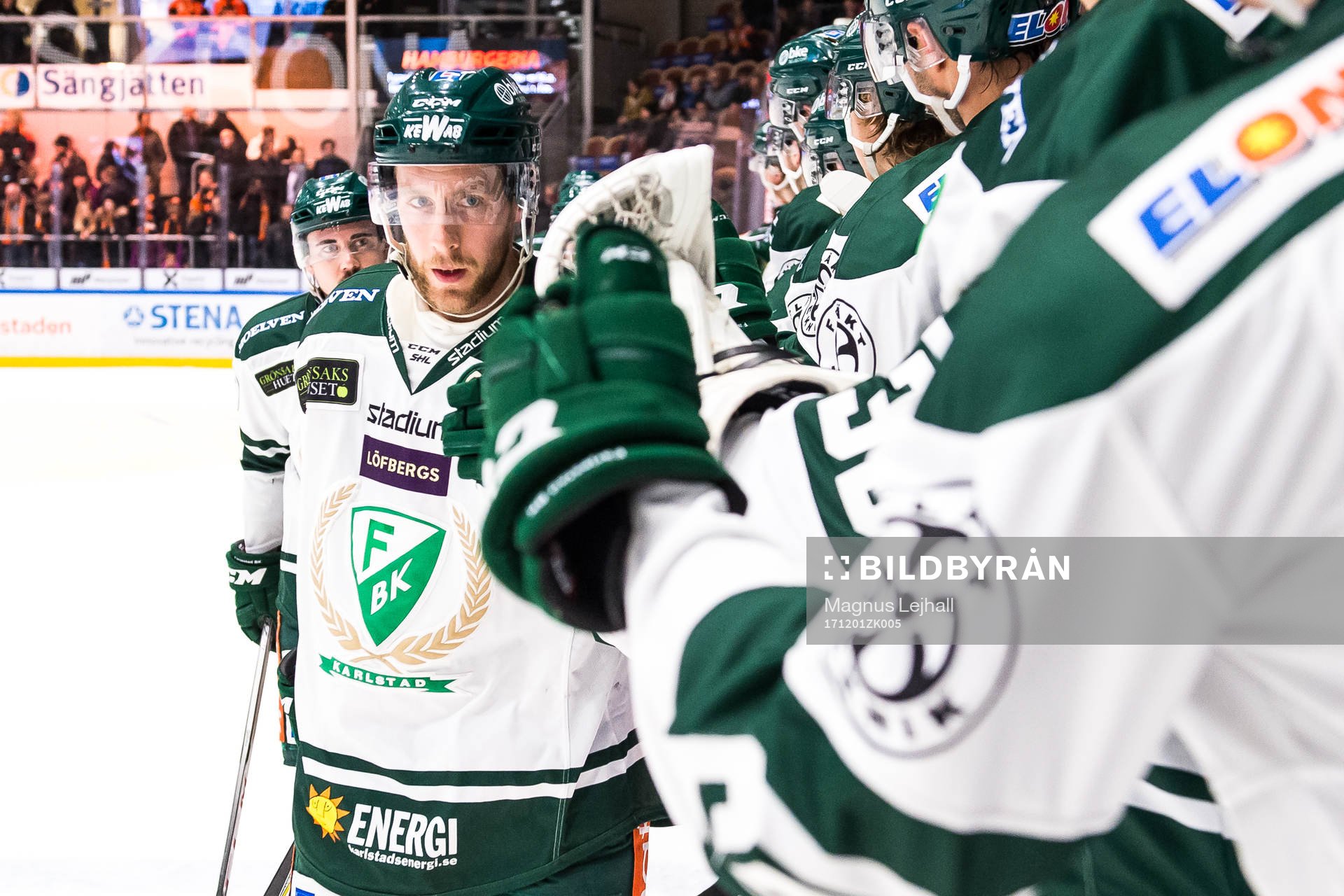 Färjestads Per Åslund jublar