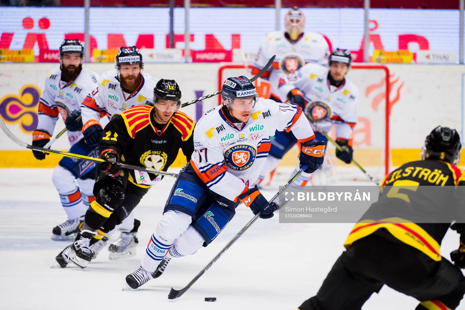 Brynäs Kevin Clark och Växjös Pontus Netterberg