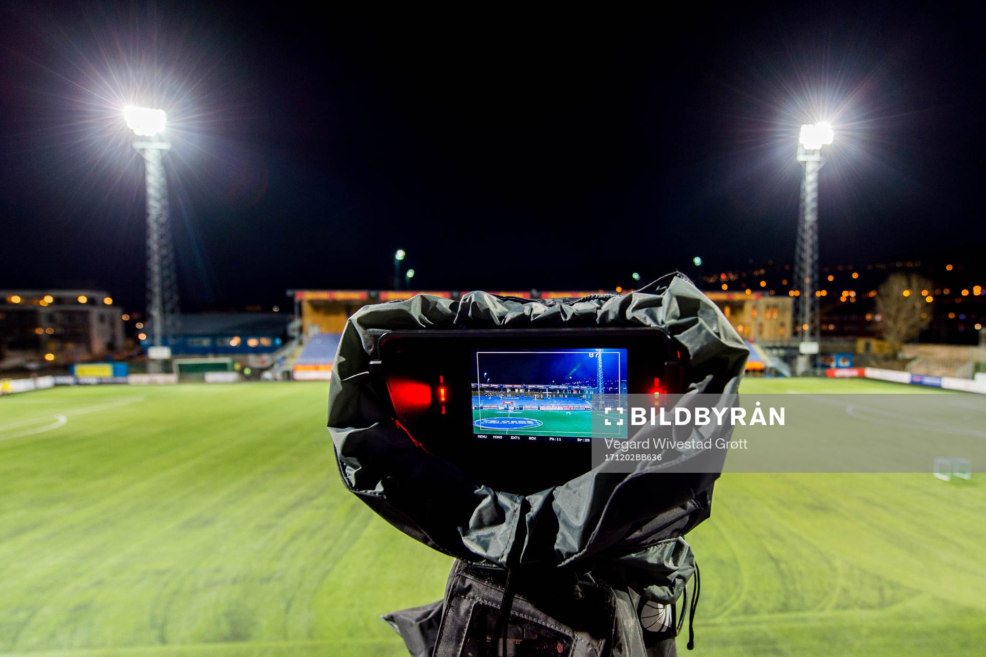 A TV camera at Extra Arena