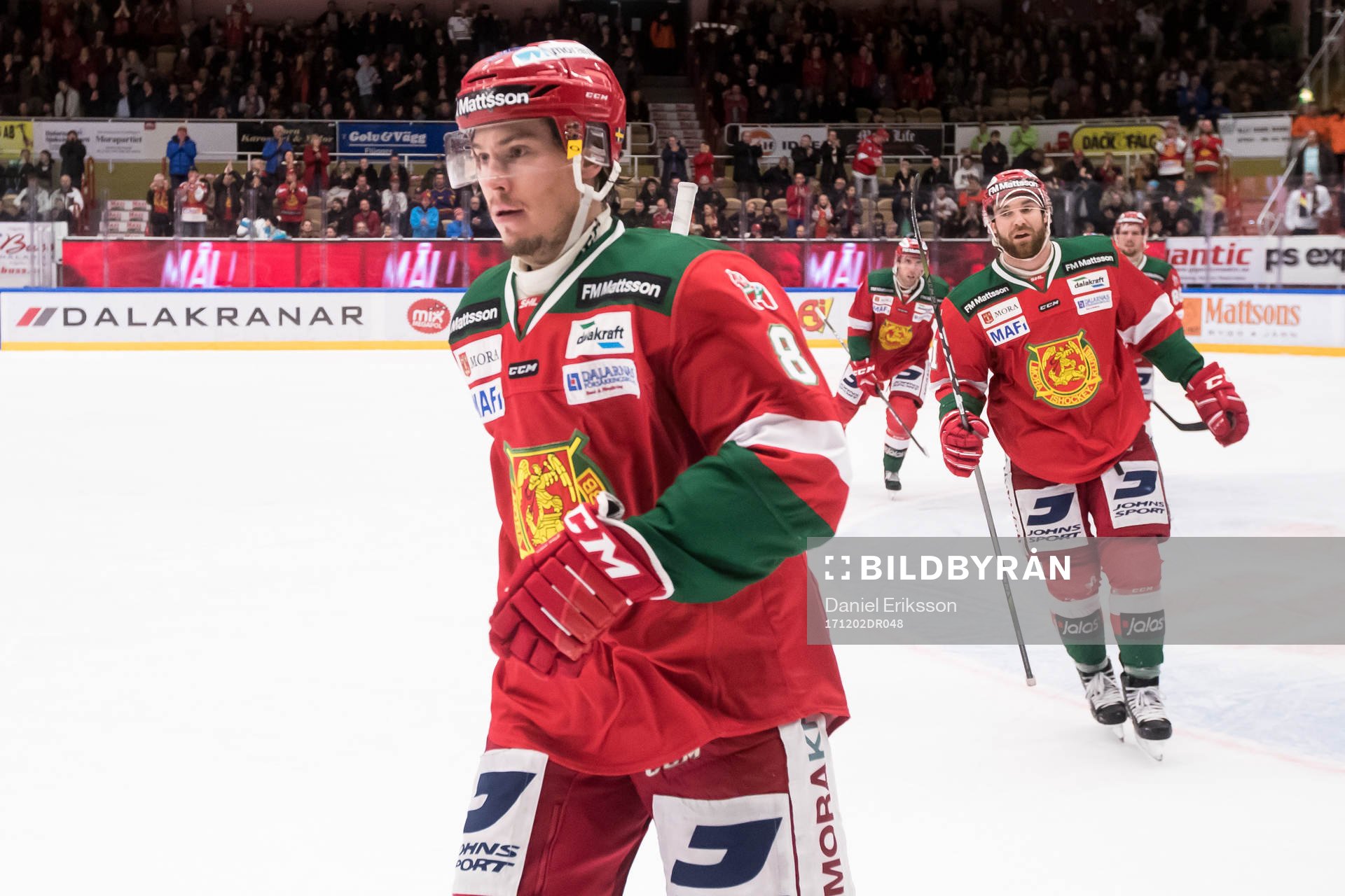 Moras Robin Johansson jublar