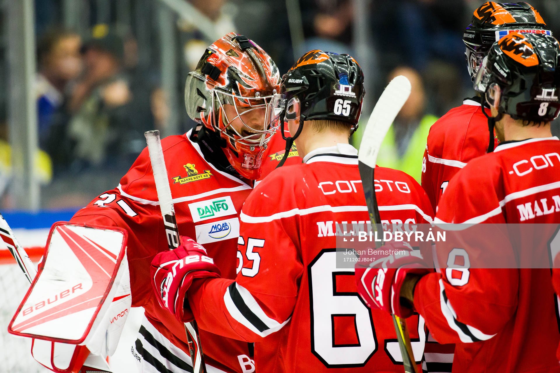 Örebros målvakt Eero Kilpeläinen och Sakari Manninen