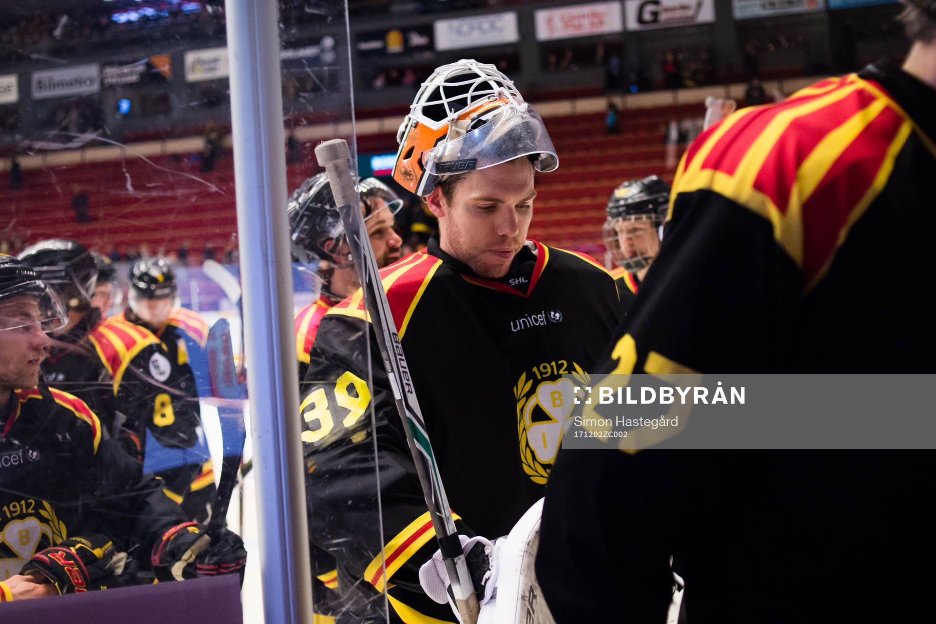 Brynäs målvakt Linus Fernström