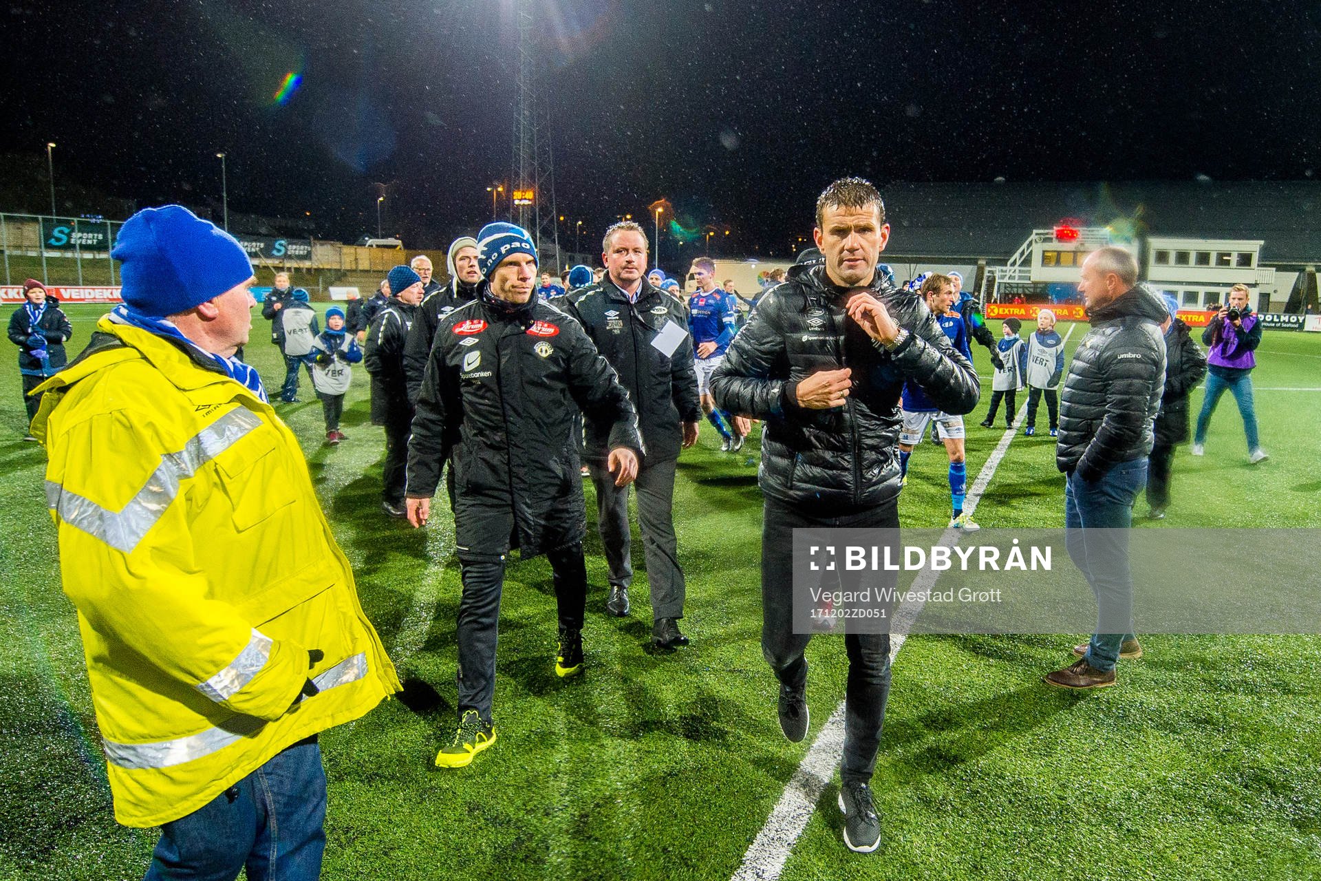 Eirik Bakke, head coach of Sogndal, reacts