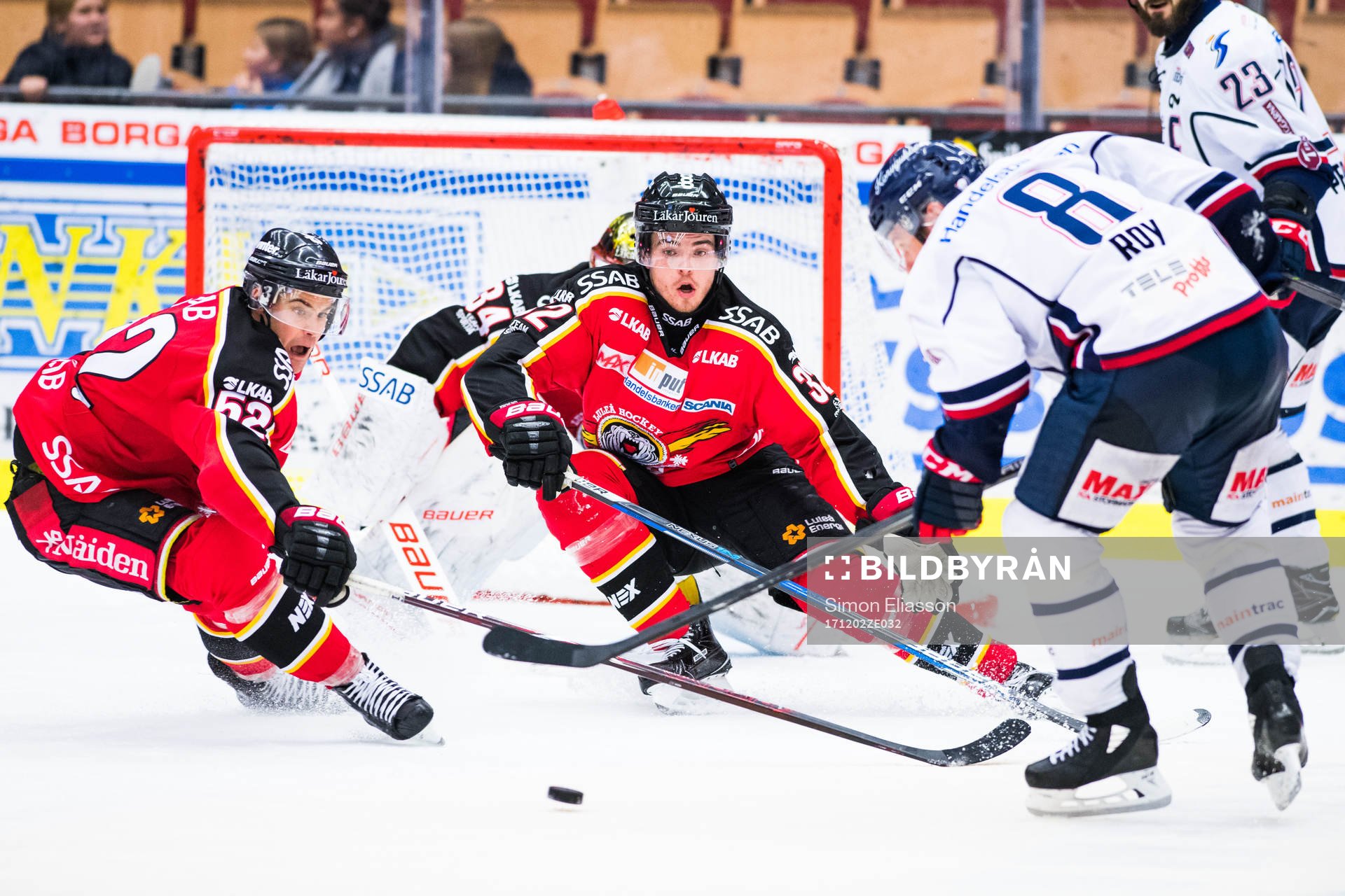 under ishockeymatchen i SHL mellan Luleå och Linköping