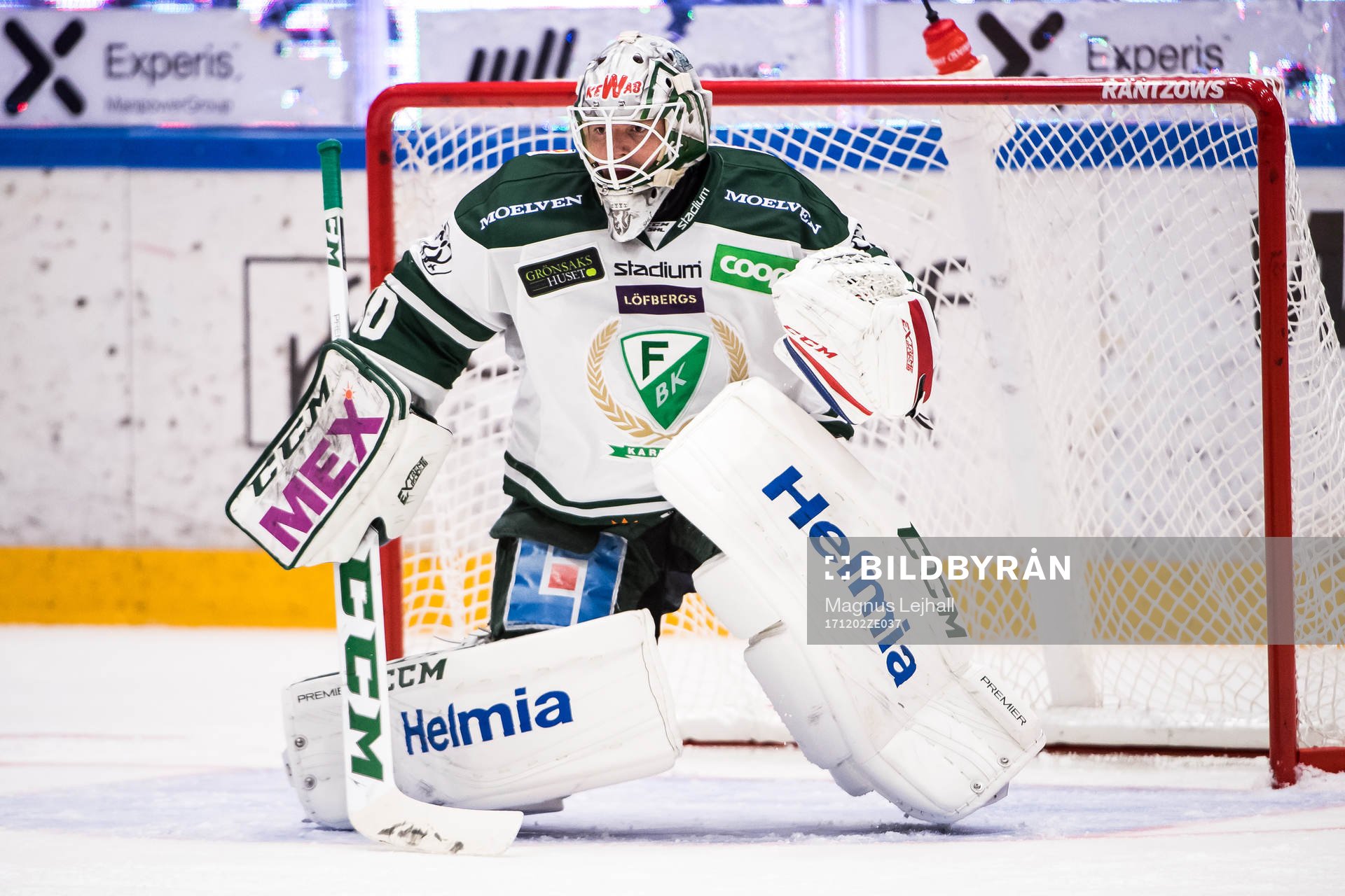 Färjestads målvakt Lars Haugen