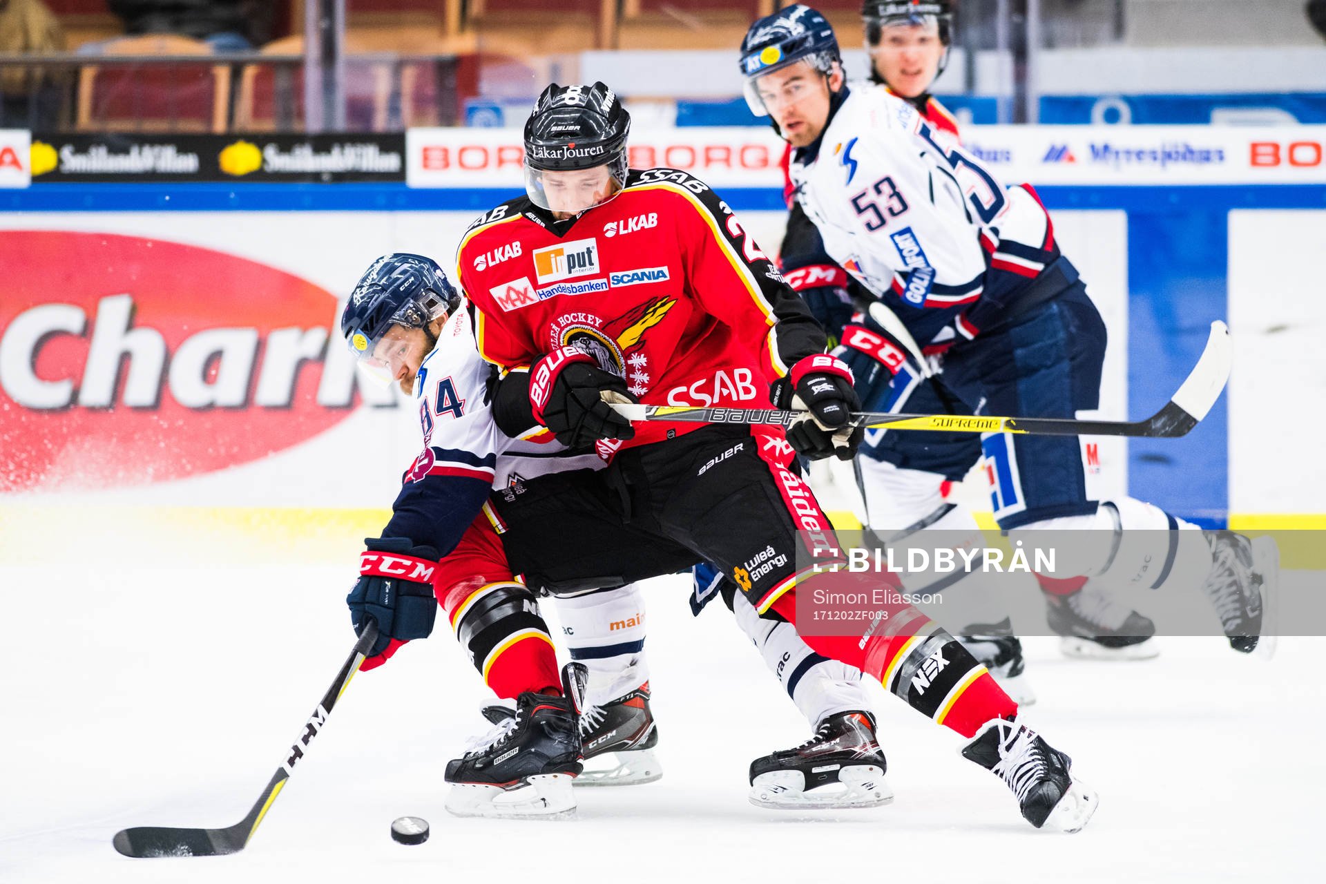 Linköpings Jimmy Andersson och Luleås Anton Hedman