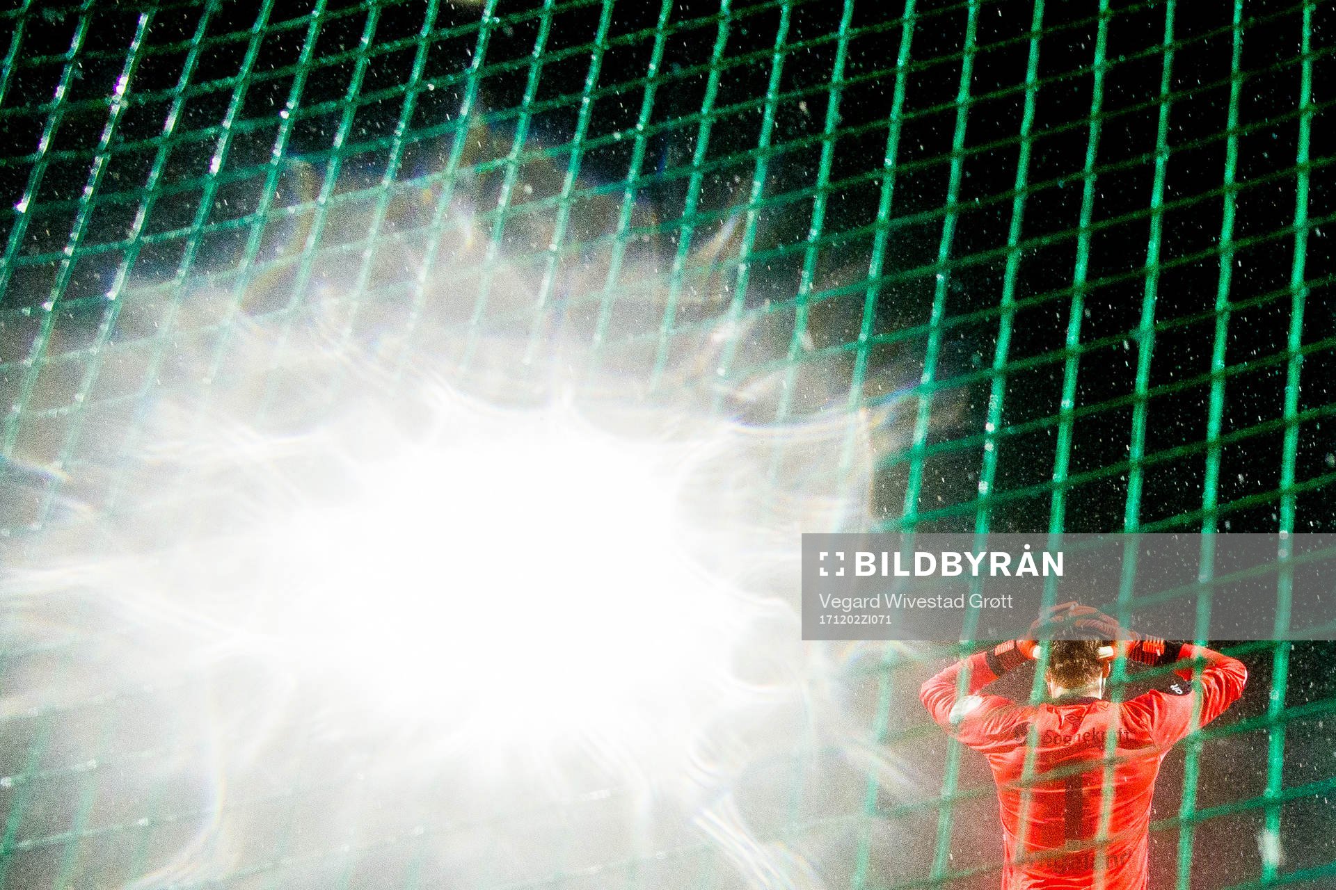Goalkeeper Mathias Dyngeland of Sogndal looks dejected