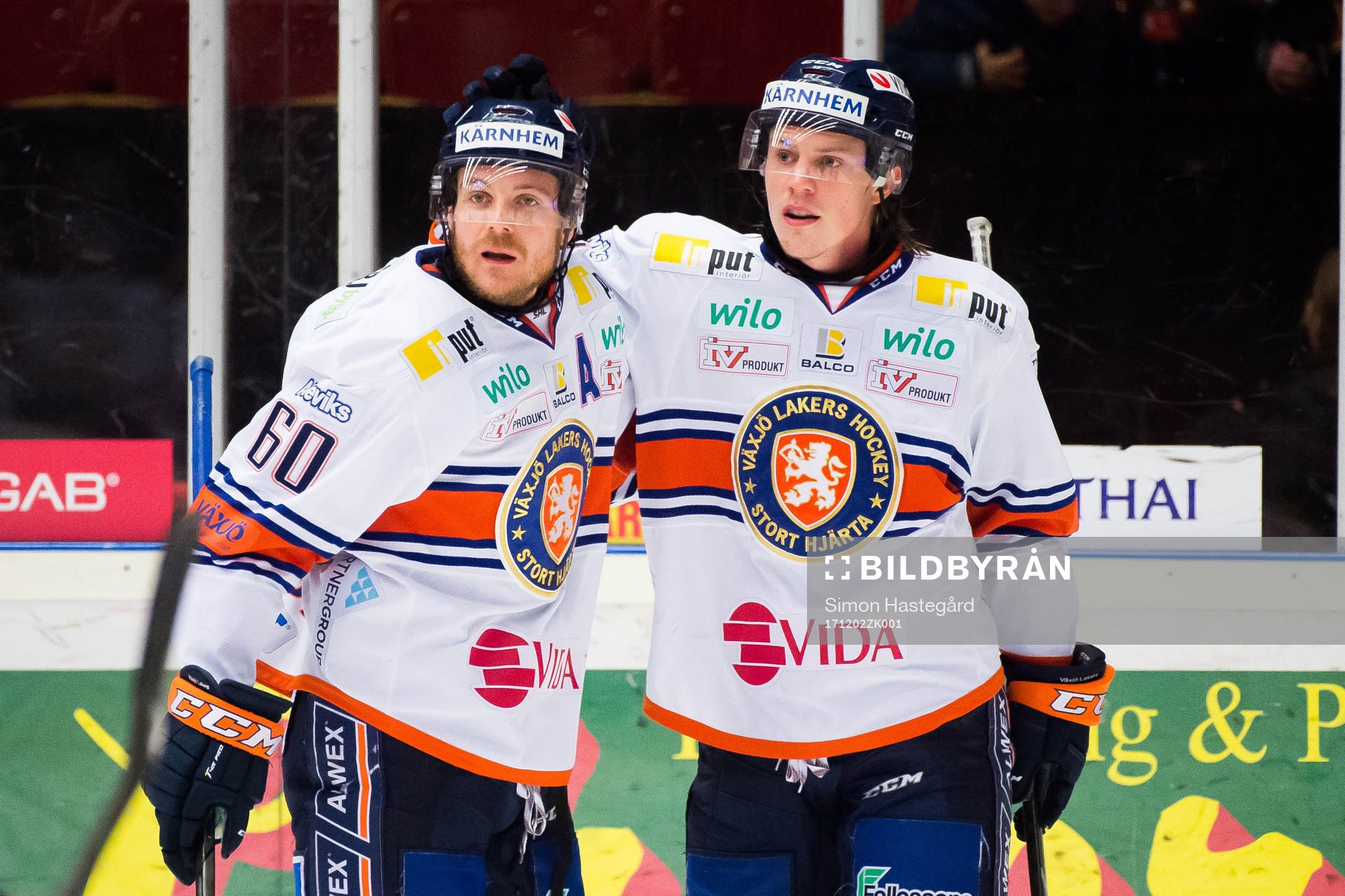 Växjös Erik Josefsson och Joel Persson jublar