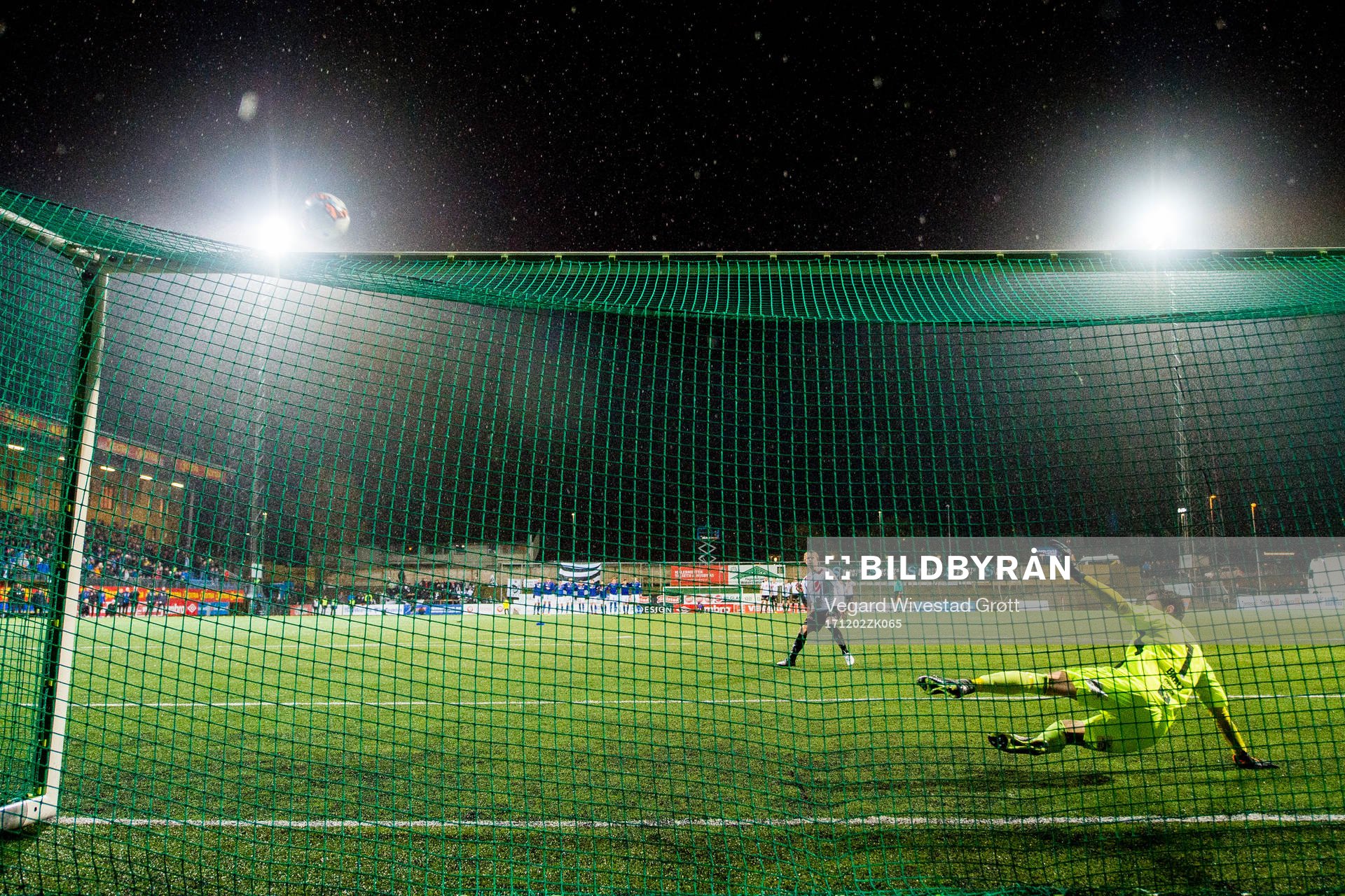 Eirik Schulze of Sogndal kicks the ball over the goal with