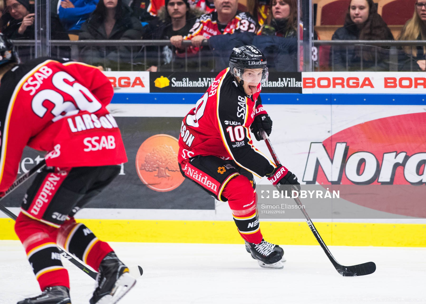 under ishockeymatchen i SHL mellan Luleå och Linköping