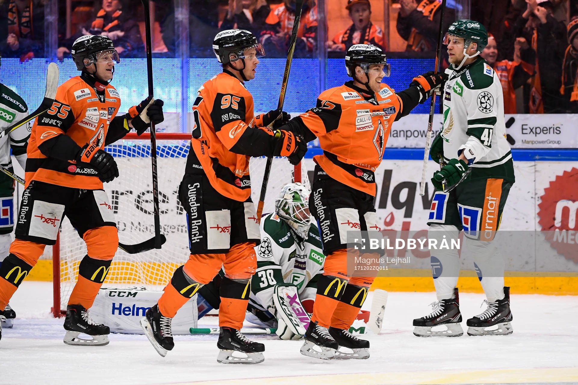 Karlskronas Joel Kellman jublar