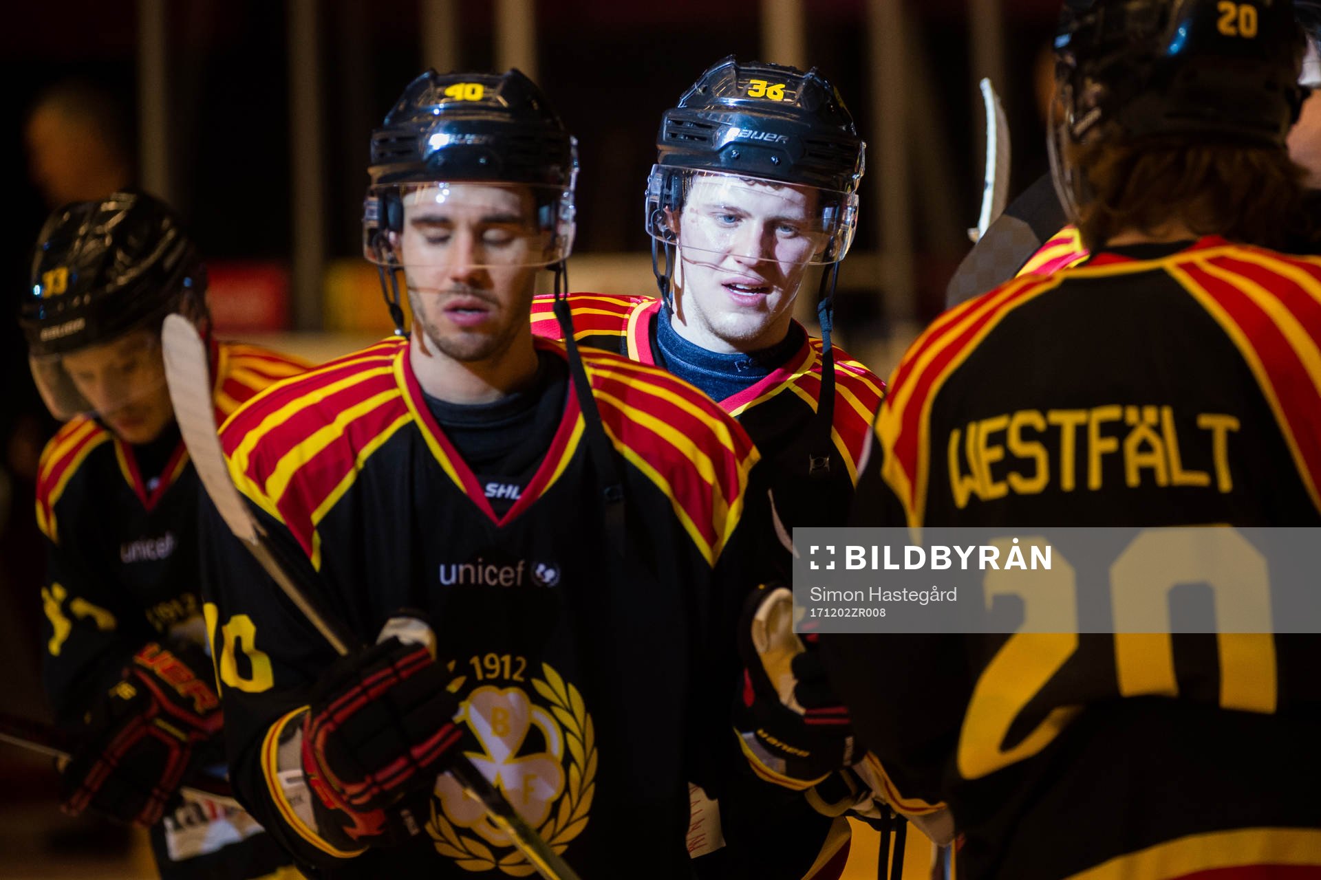 Brynäs Linus Ölund jublar