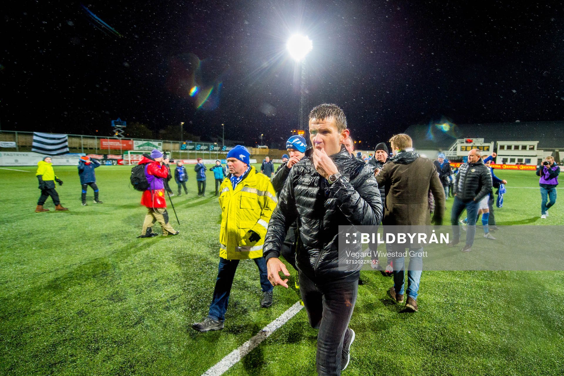 Eirik Bakke, head coach of Sogndal, reacts