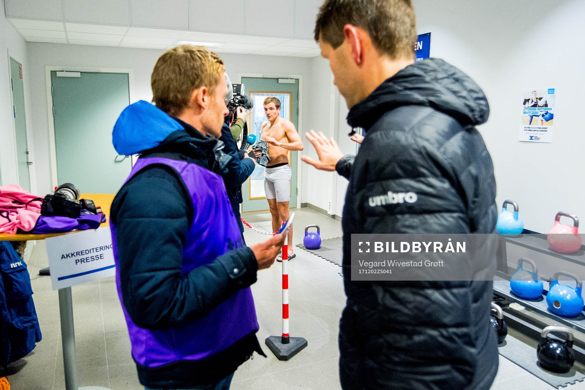 Kristoffer Lie Løkberg of Ranheim and Eirik Bakke, head