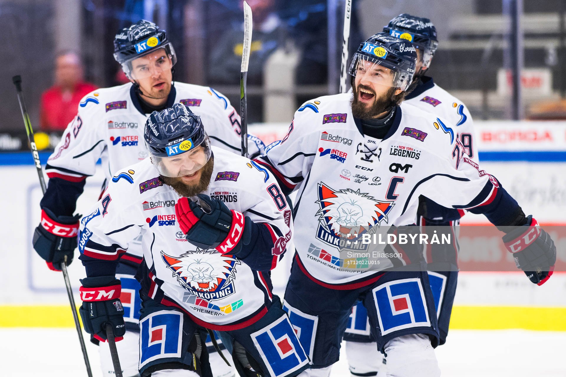Linköpings Jimmy Andersson och Niklas Persson jublar