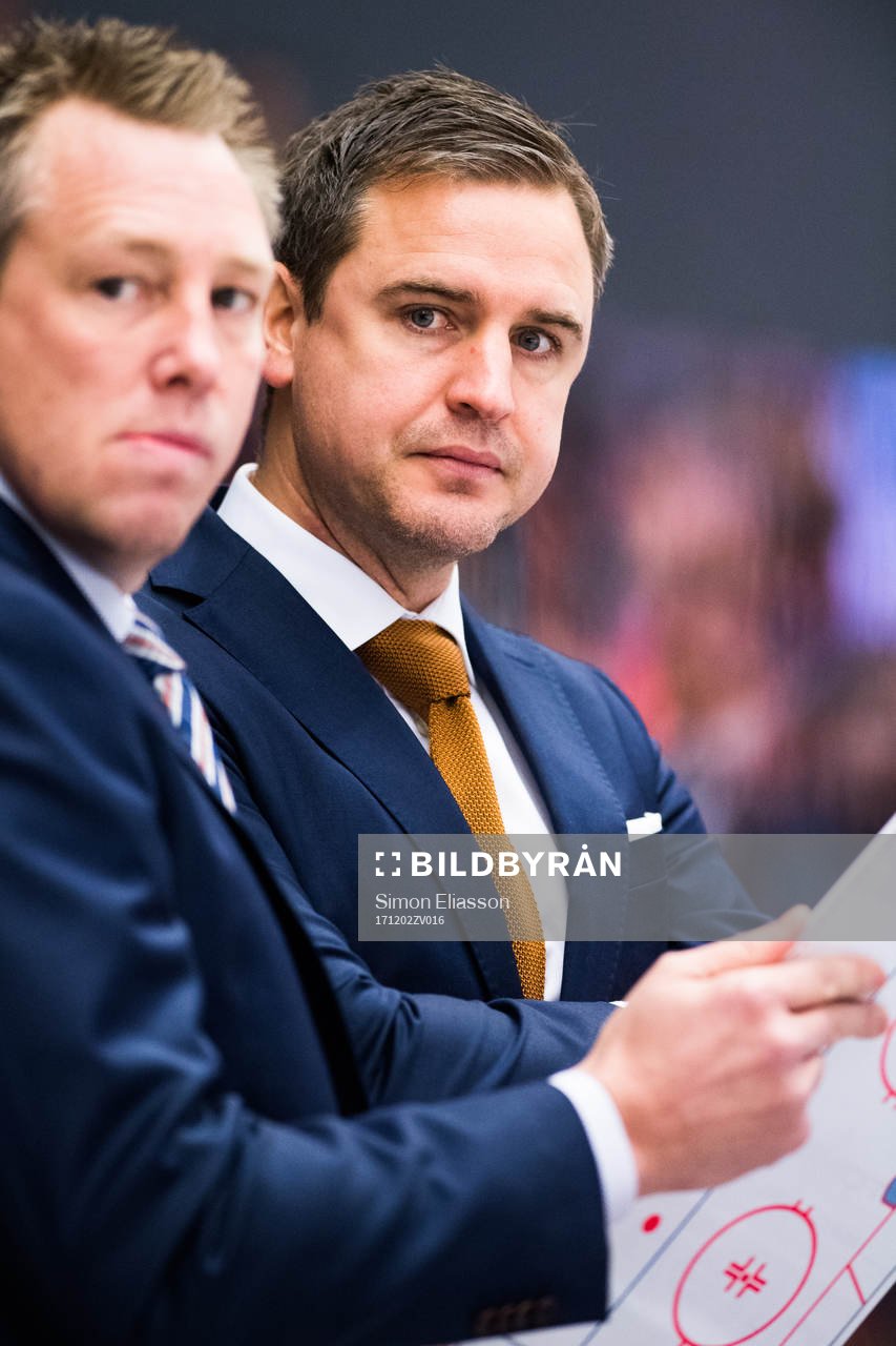 Linköpings assisterande tränare Johan Åkerman och