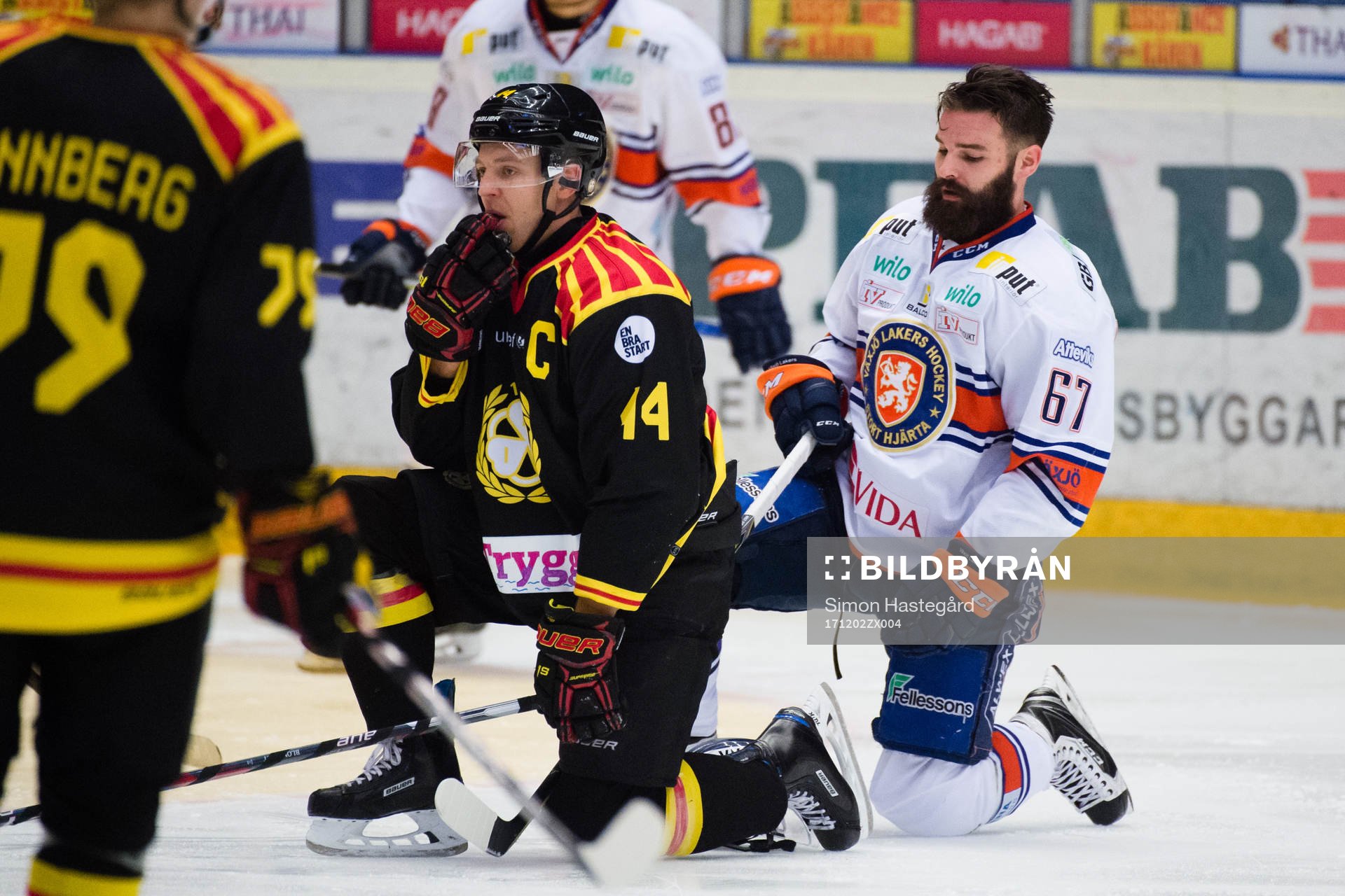 Brynäs Jacob Blomqvist och Växjös Linus Fröberg