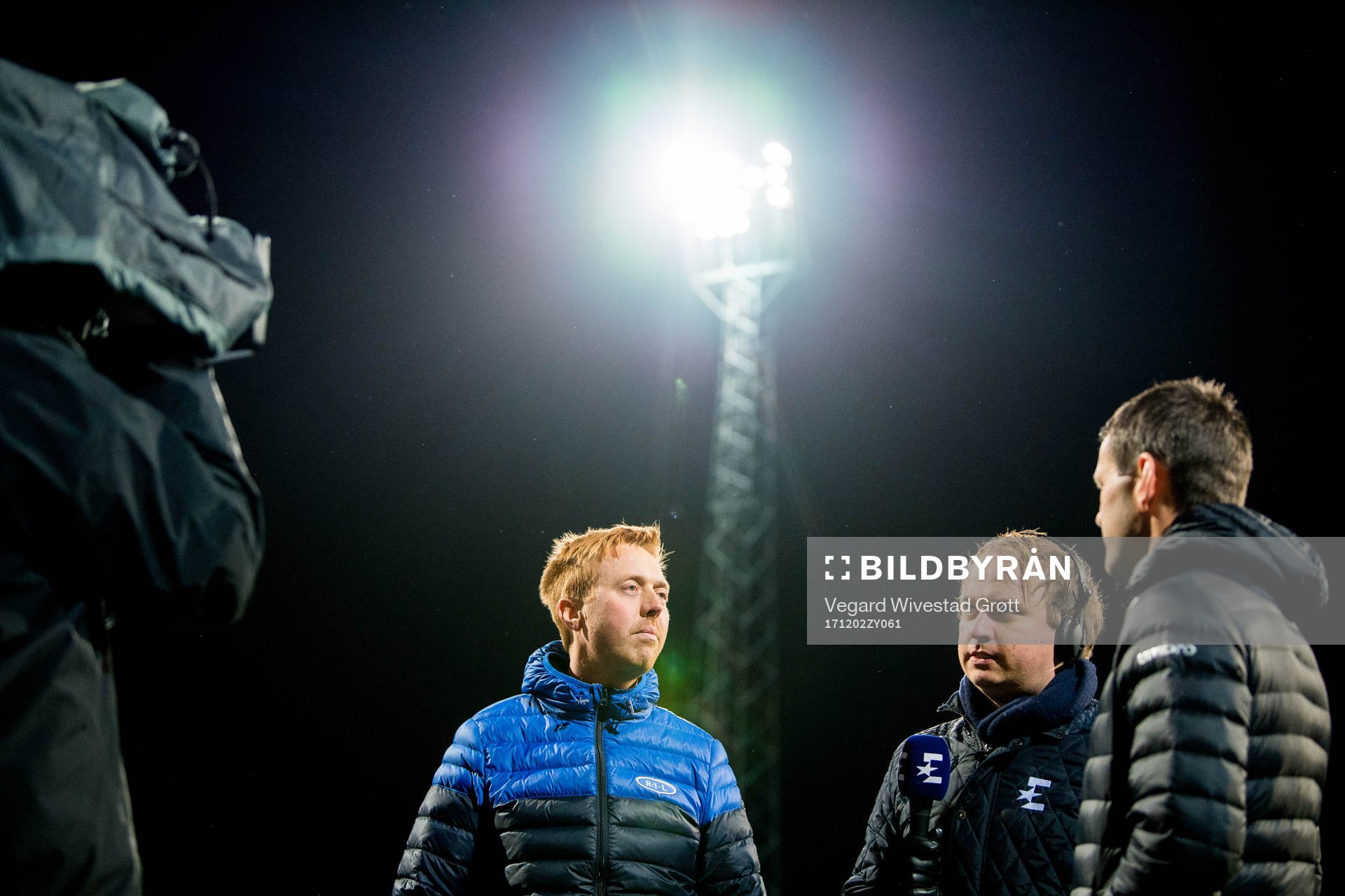 Svein Maalen, head coach of Ranheim, Petter Bø Tosterud,