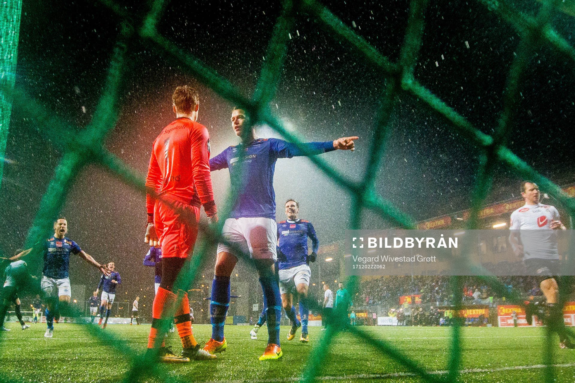 Michael Karlsen of Ranheim celebrates in front of