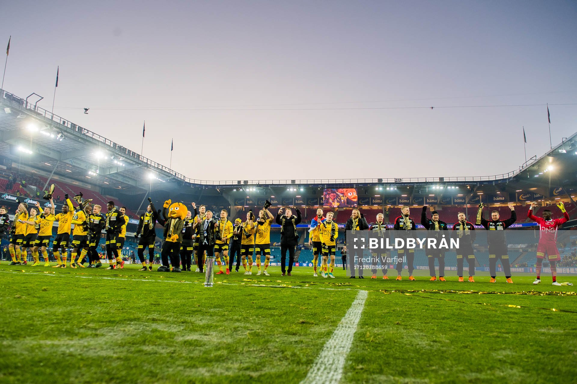 The players of Lillestrøm celebrate