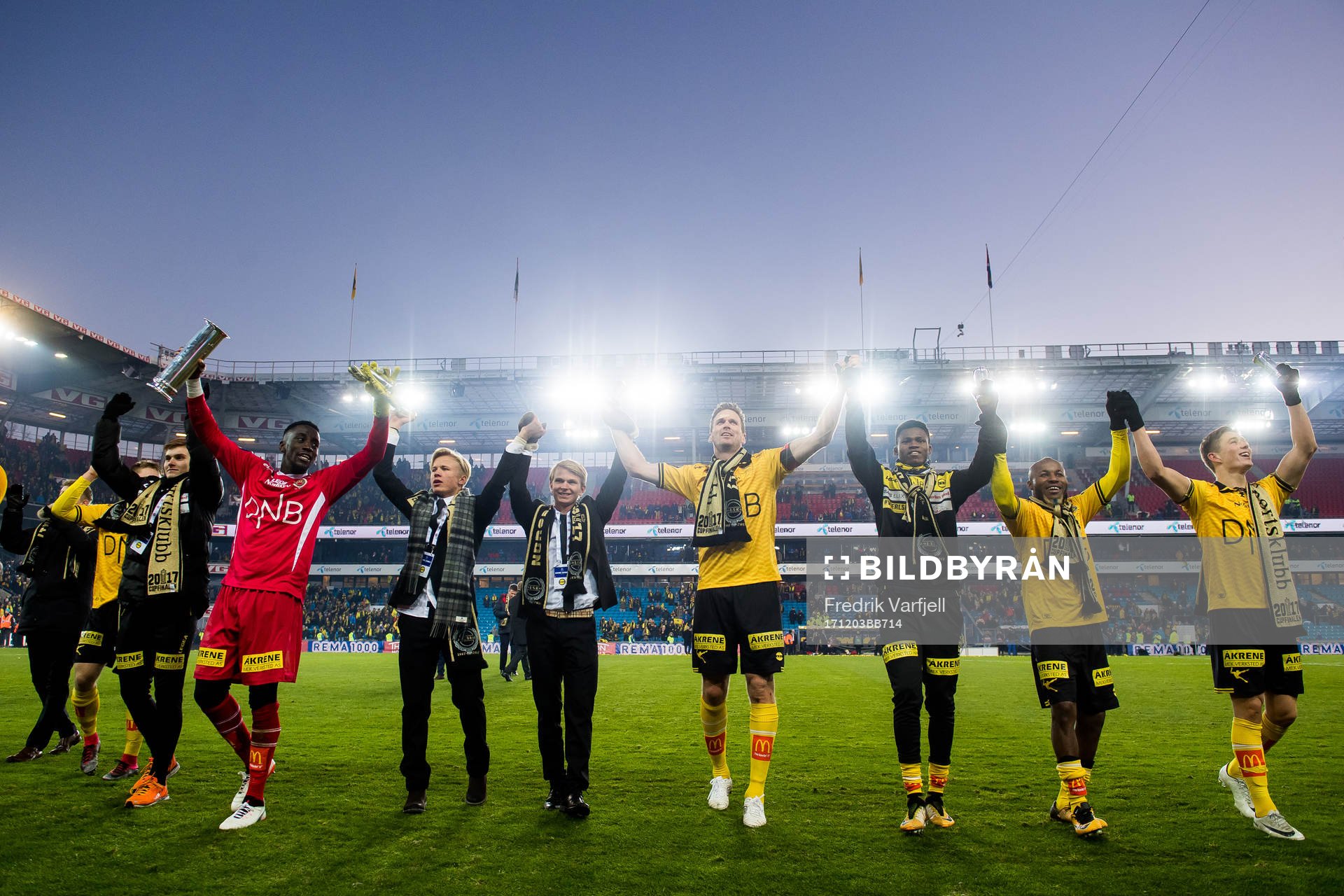 The players of Lillestrøm celebrate