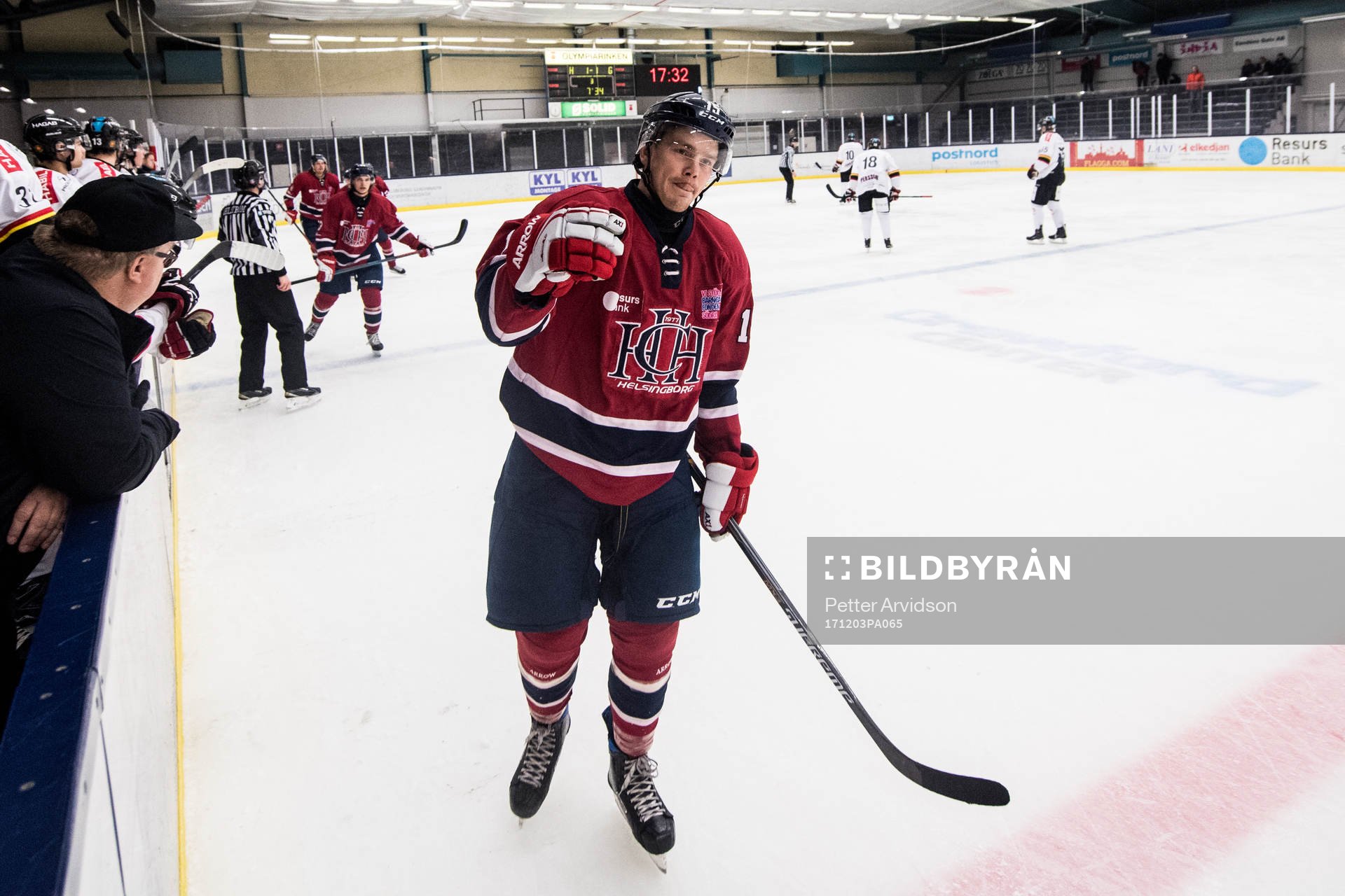 Helsingborgs Kevin Eriksson jublar