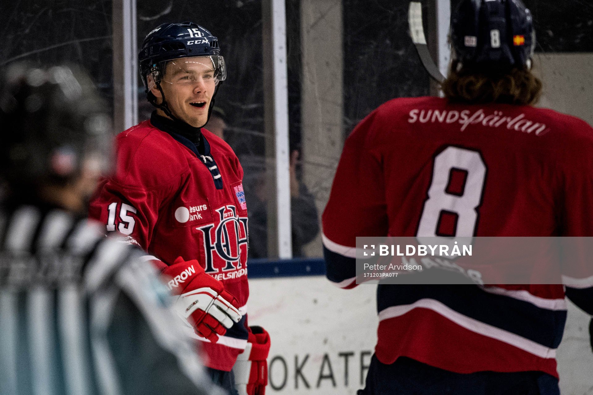 Helsingborgs Kevin Eriksson jublar