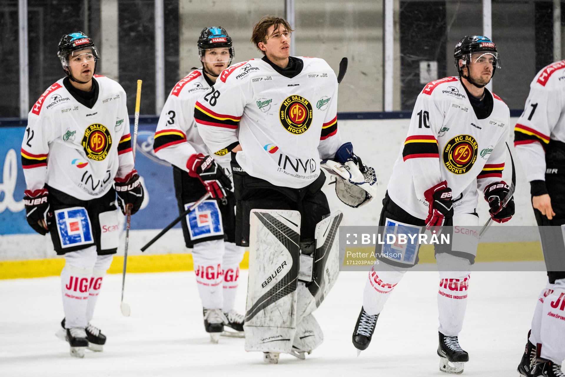 Dalens Dennis Santesson, Anton Johansson och målvakt Anton