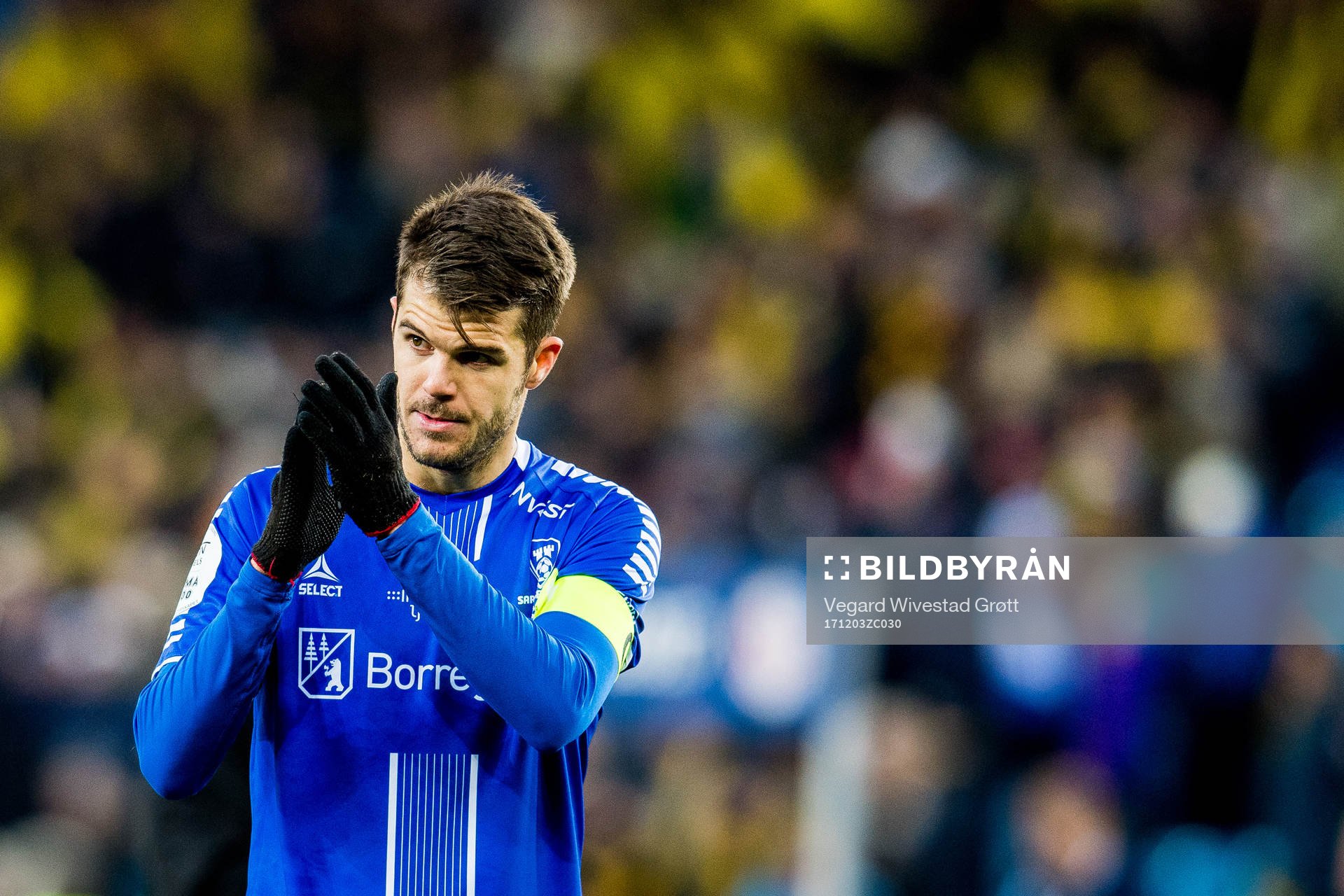 Joachim Thomassen of Sarpsborg 08 looks dejected losing the