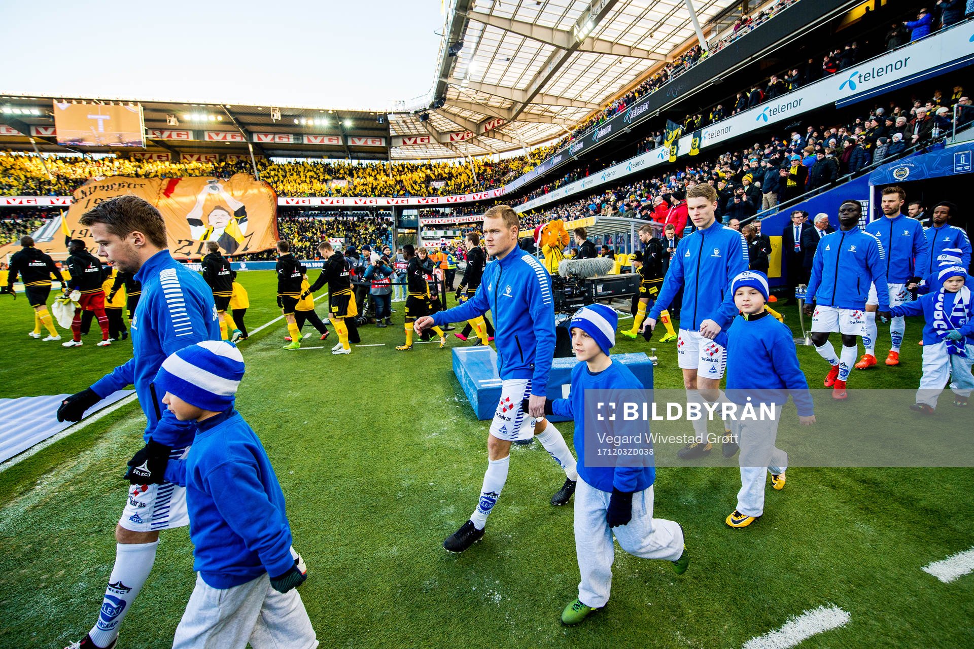 Matti Lund Nielsen of Sarpsborg 08 enters the pitch