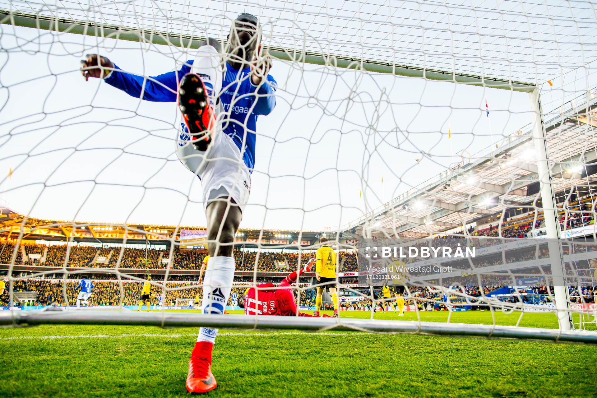 Krepin Diatta of Sarpsborg 08 reacts