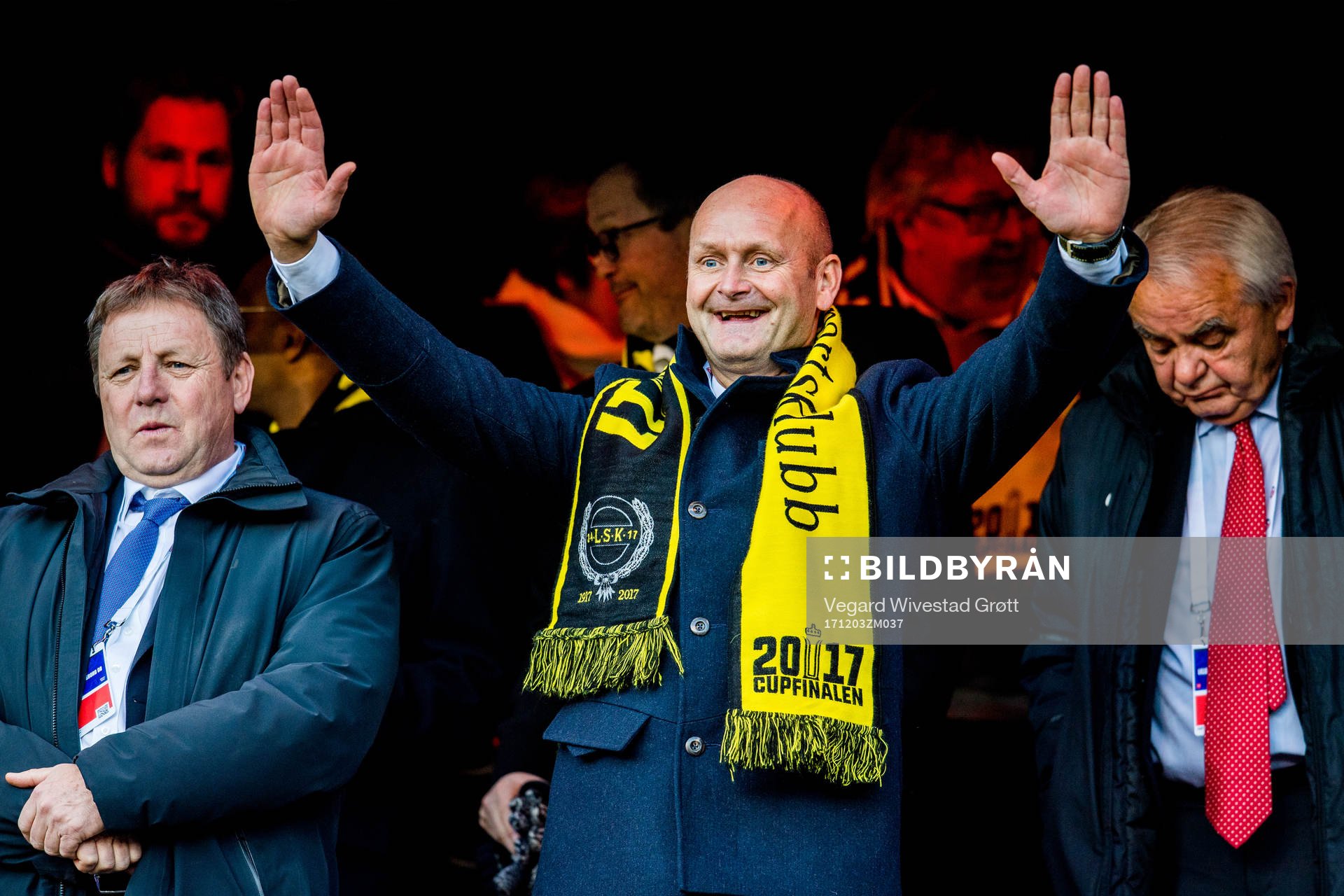 Robert Lauritsen, CEO of Lillestrøm, in the stands