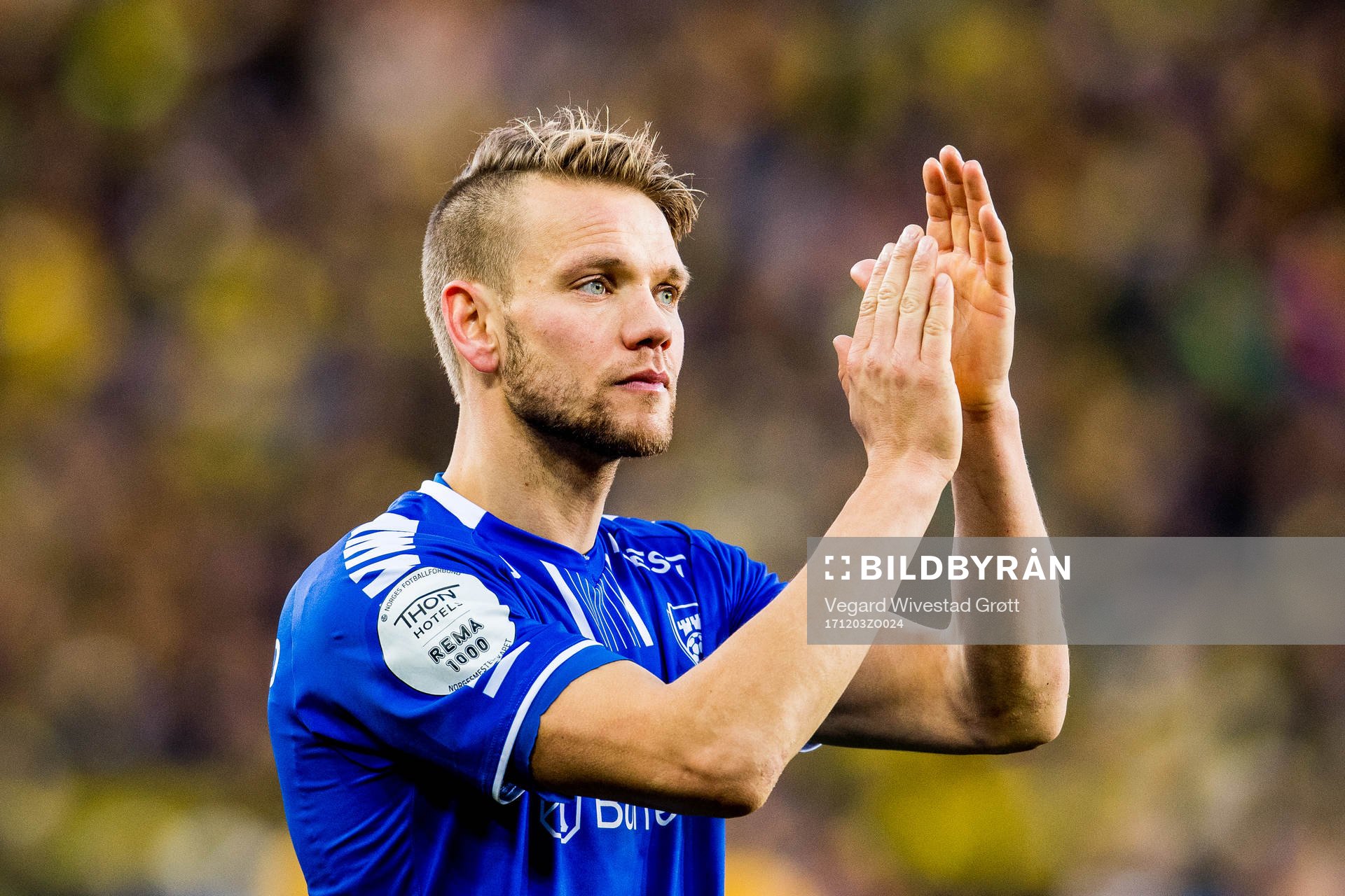 Ole Jørgen Halvorsen of Sarpsborg 08 looks dejected losing