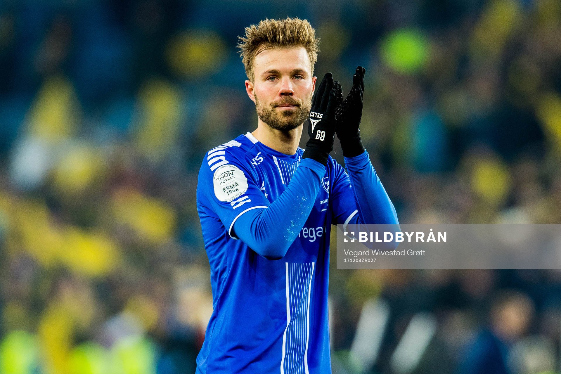 Patrick Mortensen of Sarpsborg 08 looks dejected losing the