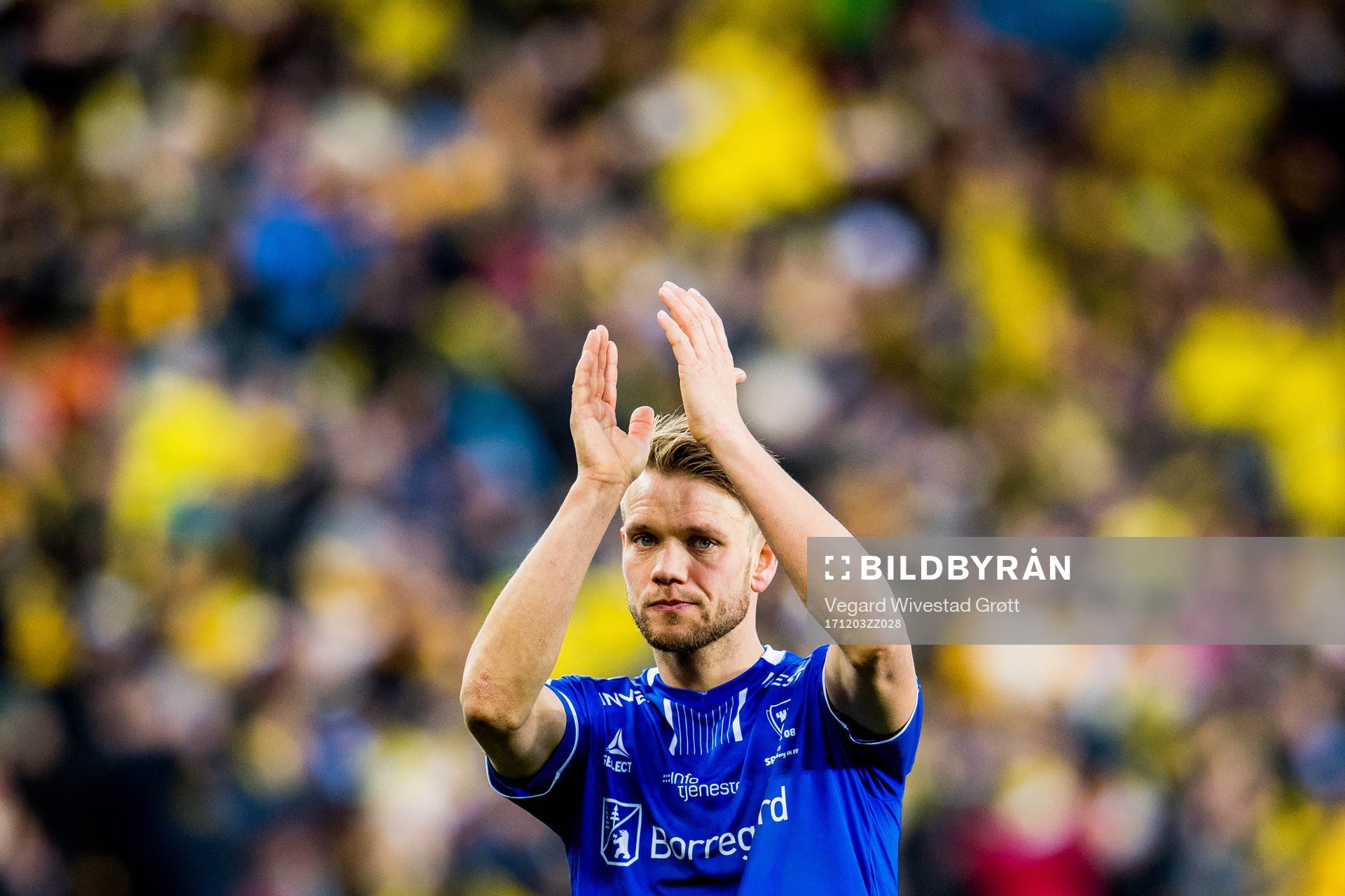 Ole Jørgen Halvorsen of Sarpsborg 08 looks dejected losing
