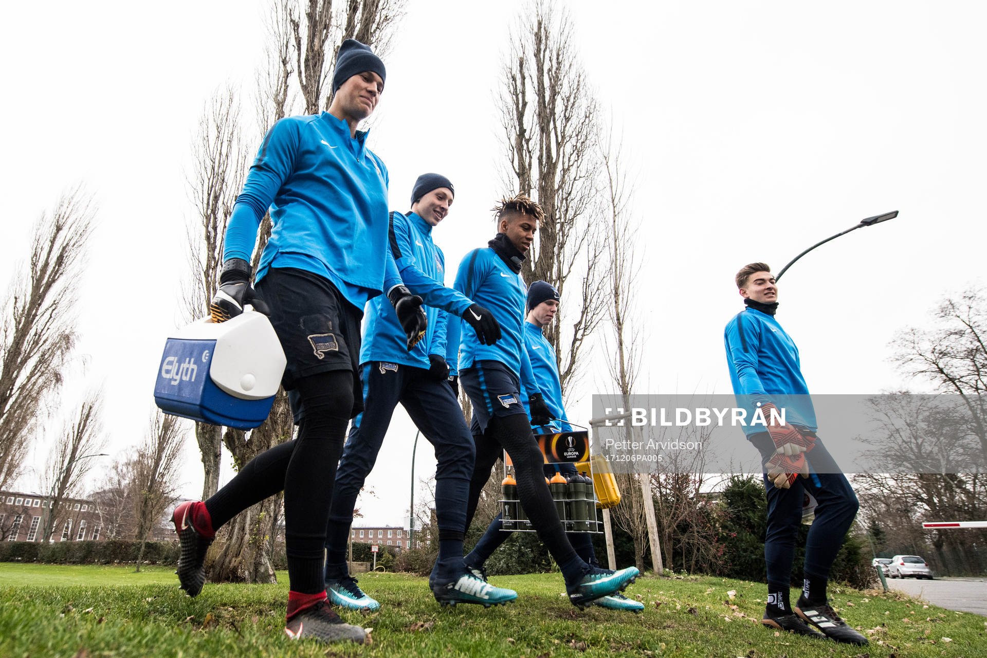 Hertha Berlins målvakt Dennis Smarsch, Palko Dardai,
